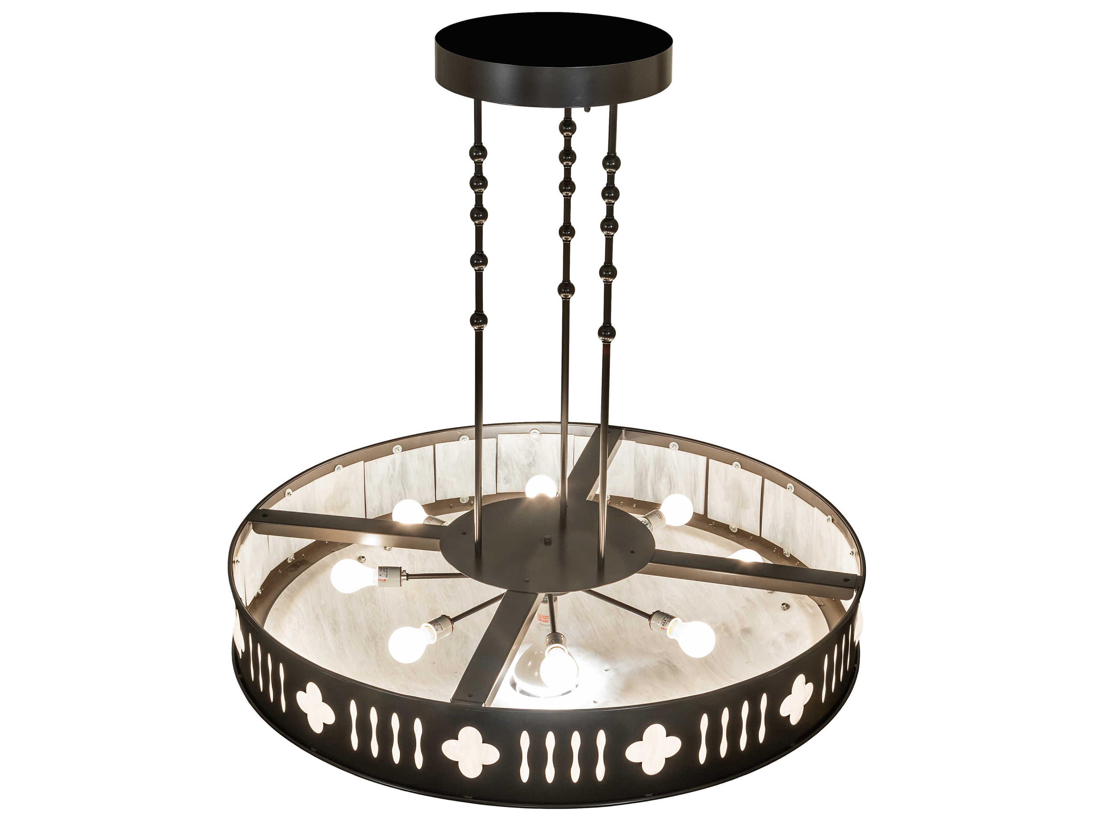 Meyda Portaferry 9-Light Timeless Bronze Pendant