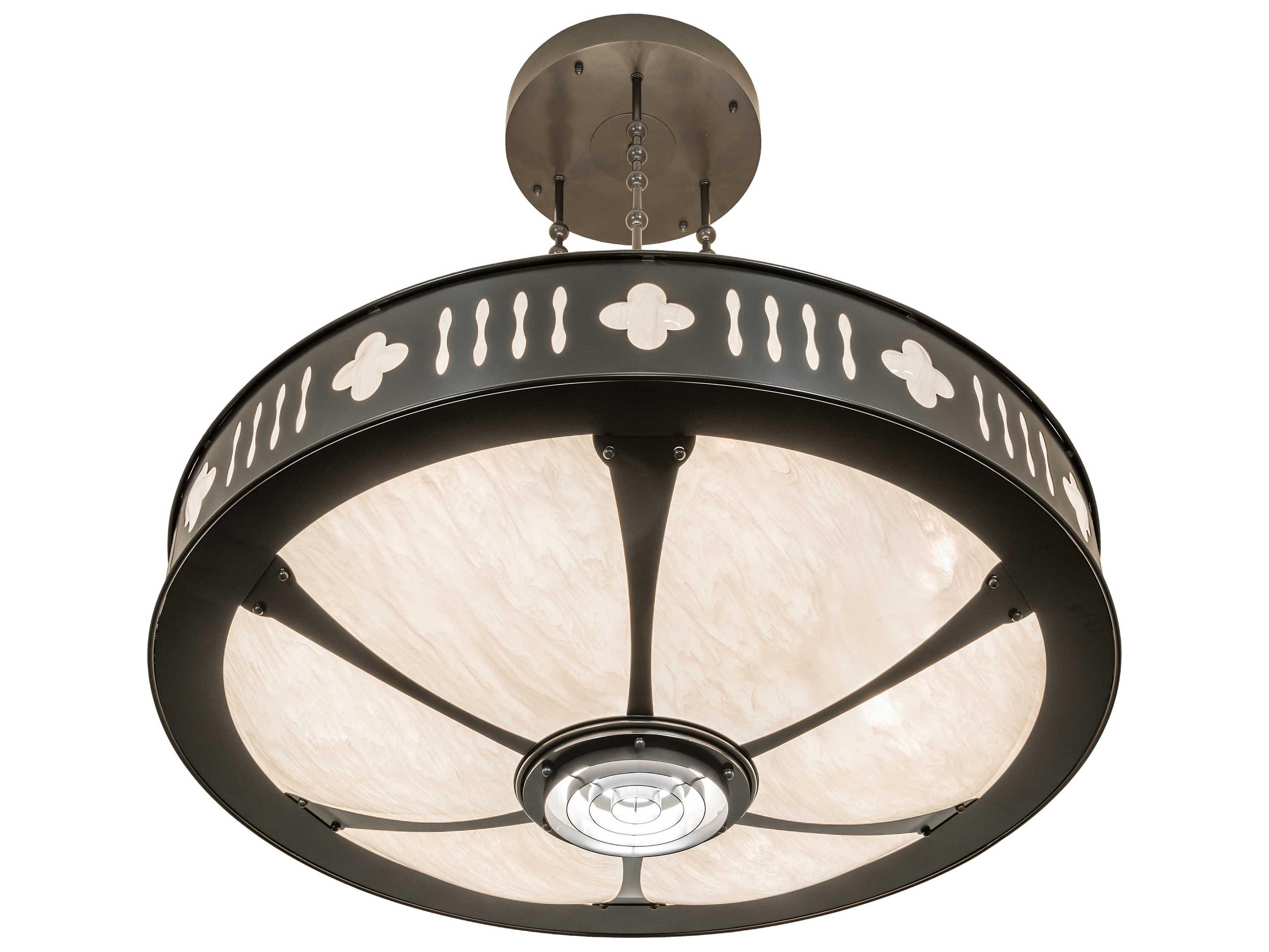 Meyda Portaferry 9-Light Timeless Bronze Pendant