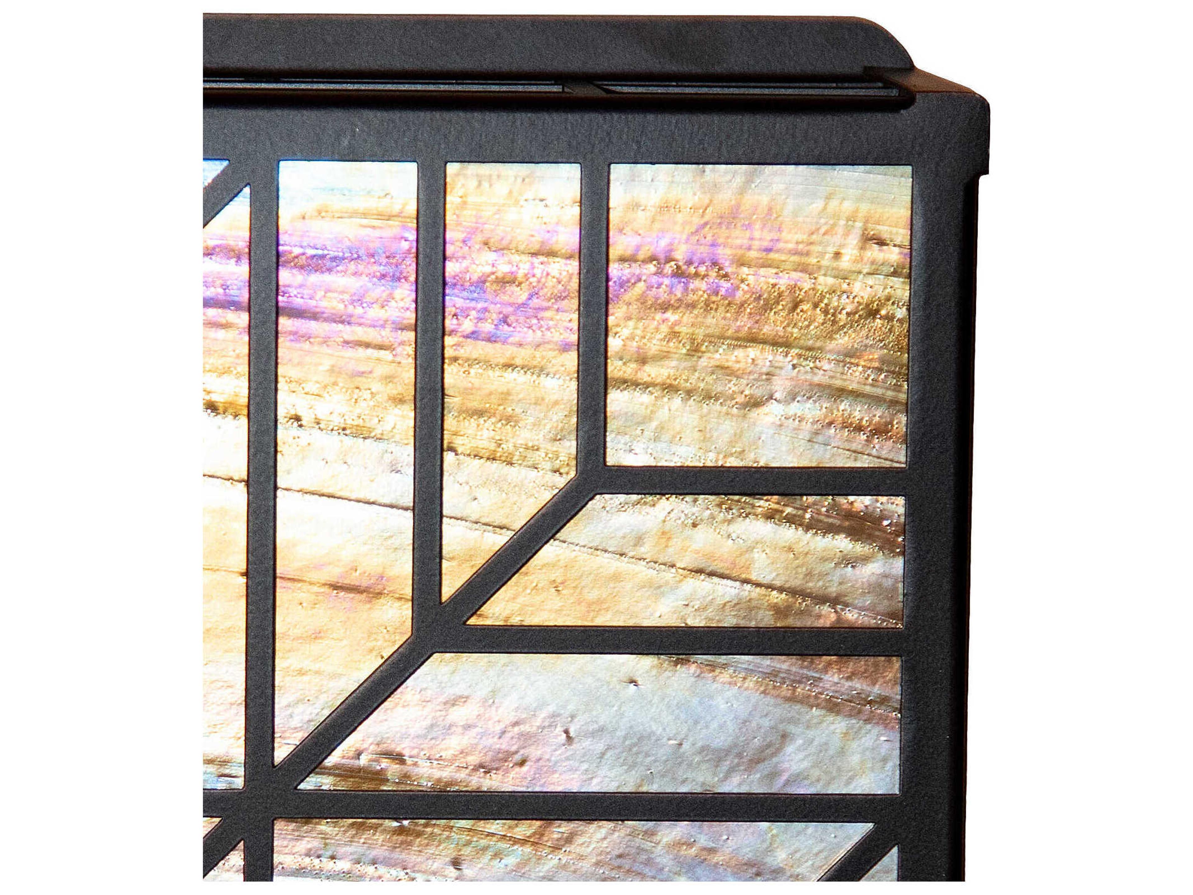 Meyda Santa Fe 2-Light Solar Black Flush Mount