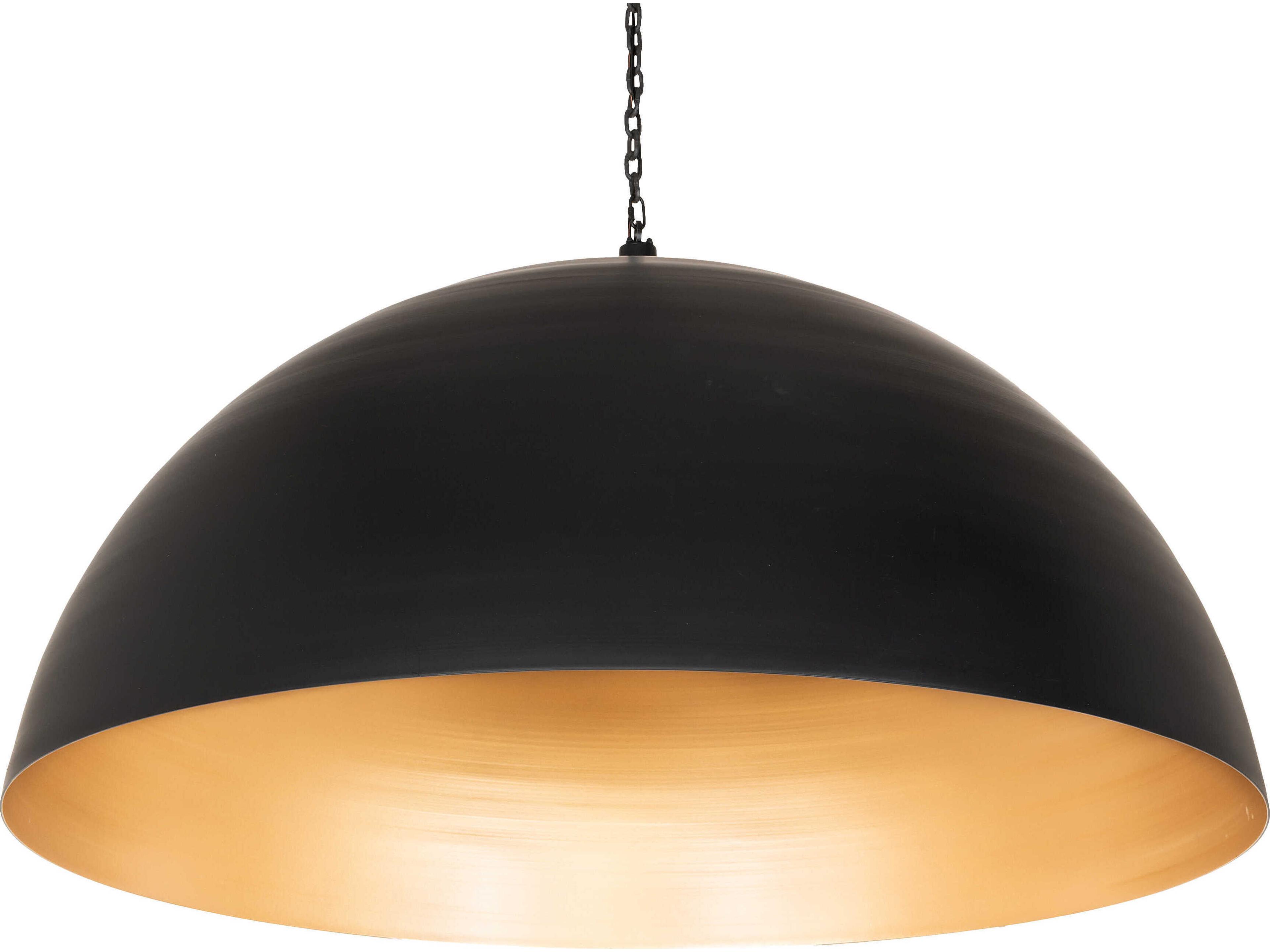 Meyda Gravity 1-Light Solar Black / Gold Metallic Pendant