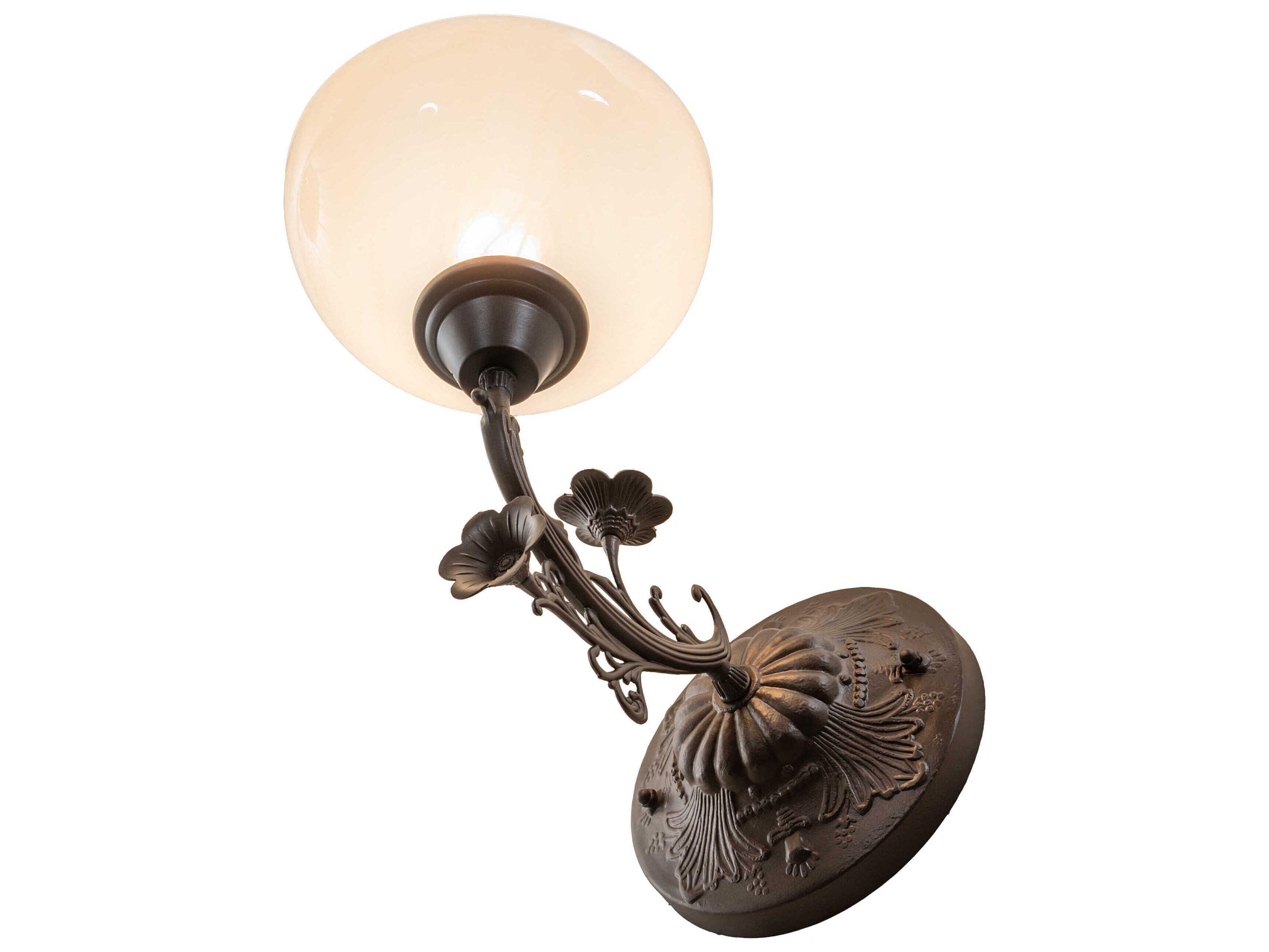 Meyda 1-Light Mahogany Bronze Wall Sconce