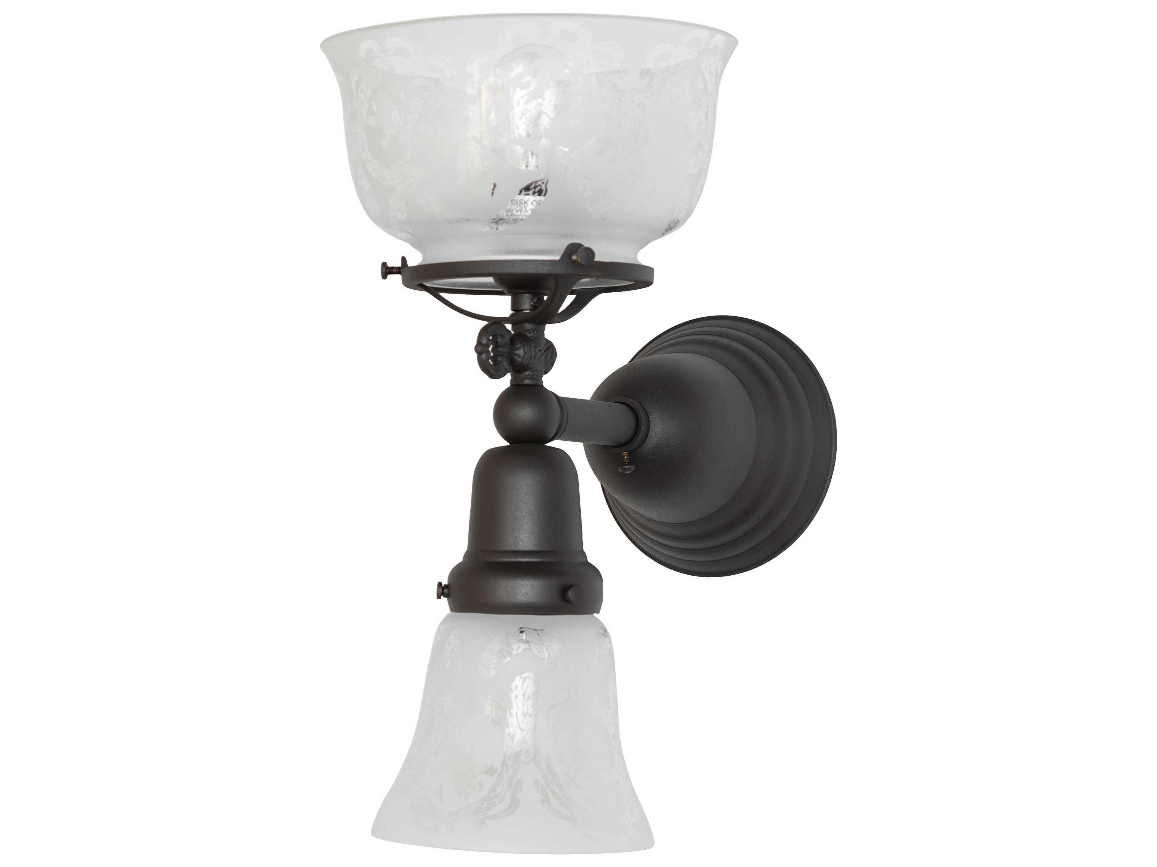 Revival Gas And Electric 2-Light Mahogany Bronze Wall Sconce