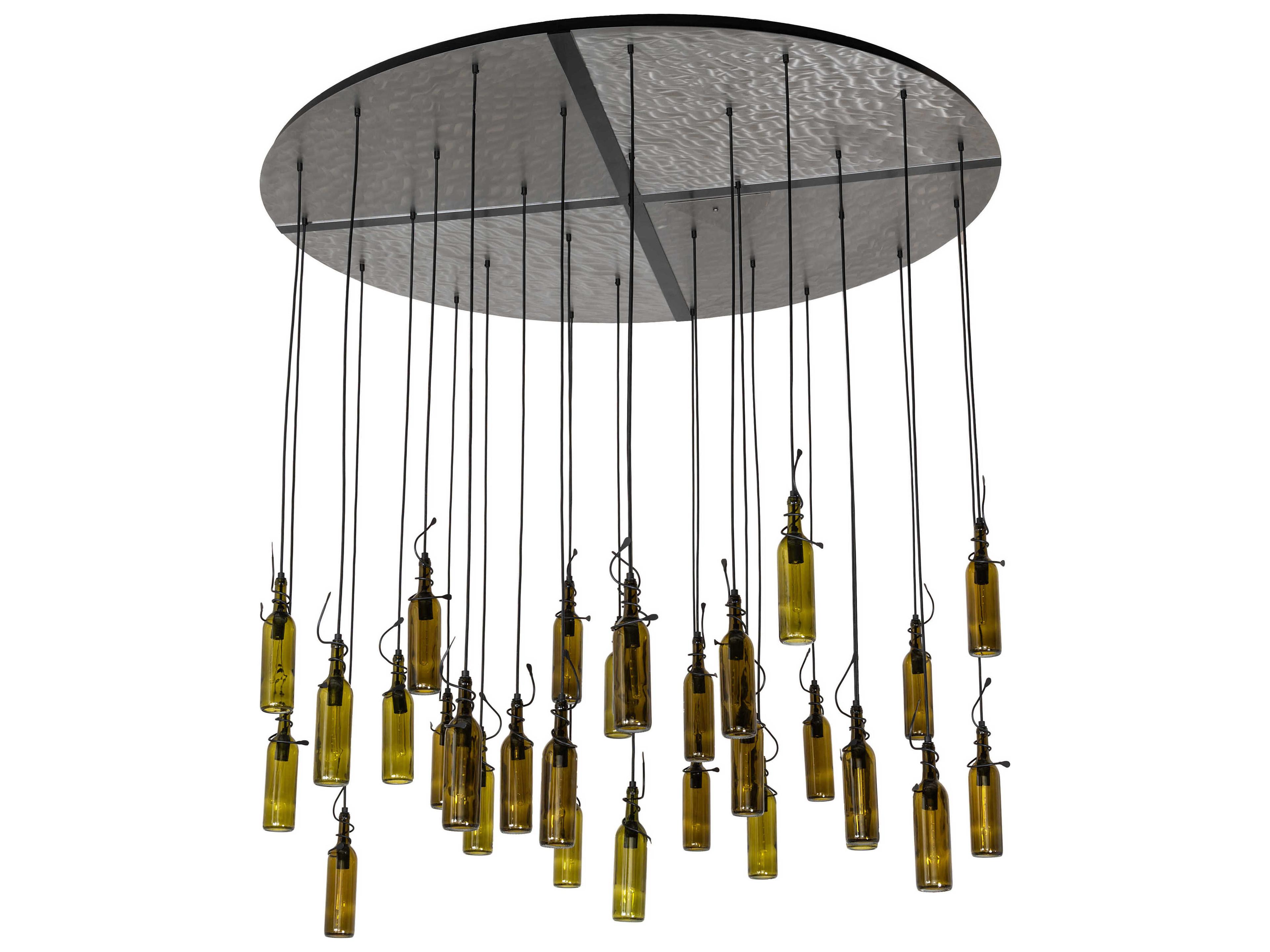Meyda Tuscan Vineyard 30-Light Textured Black Pendant