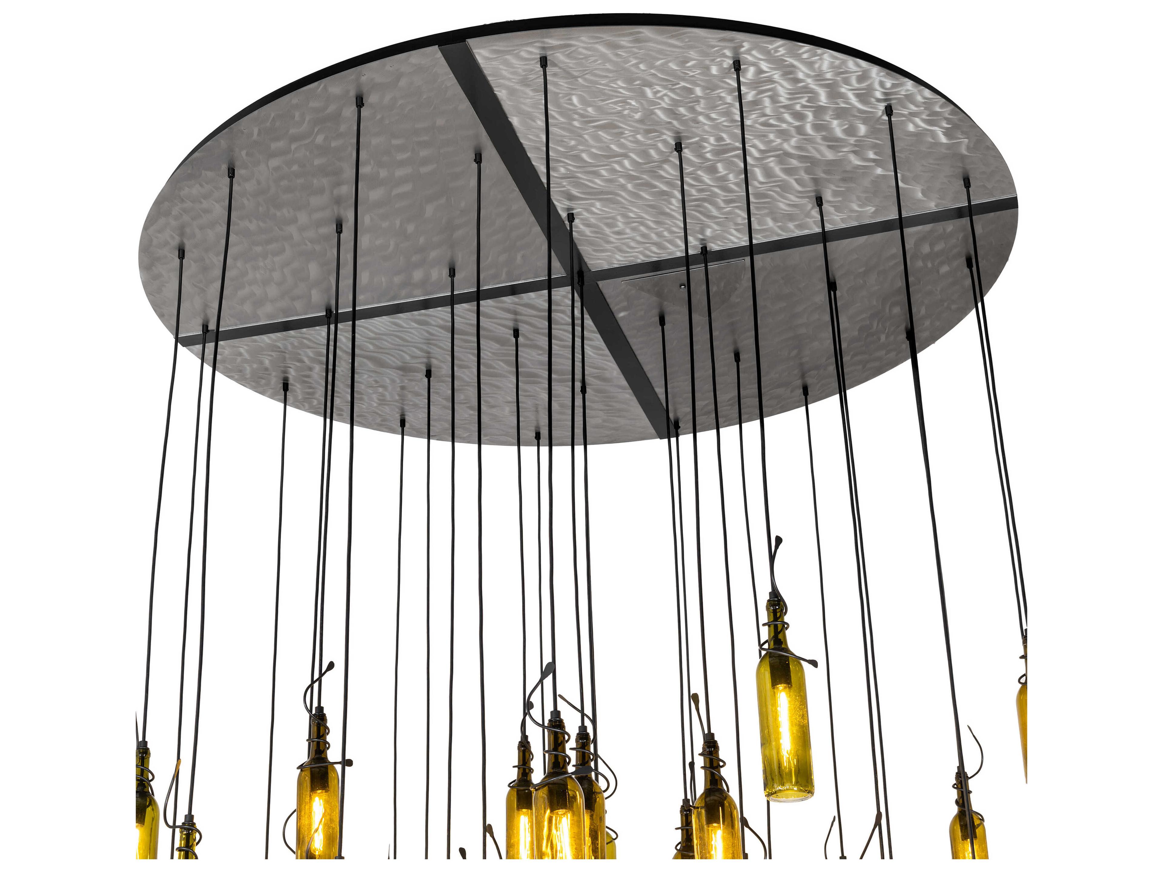 Meyda Tuscan Vineyard 30-Light Textured Black Pendant