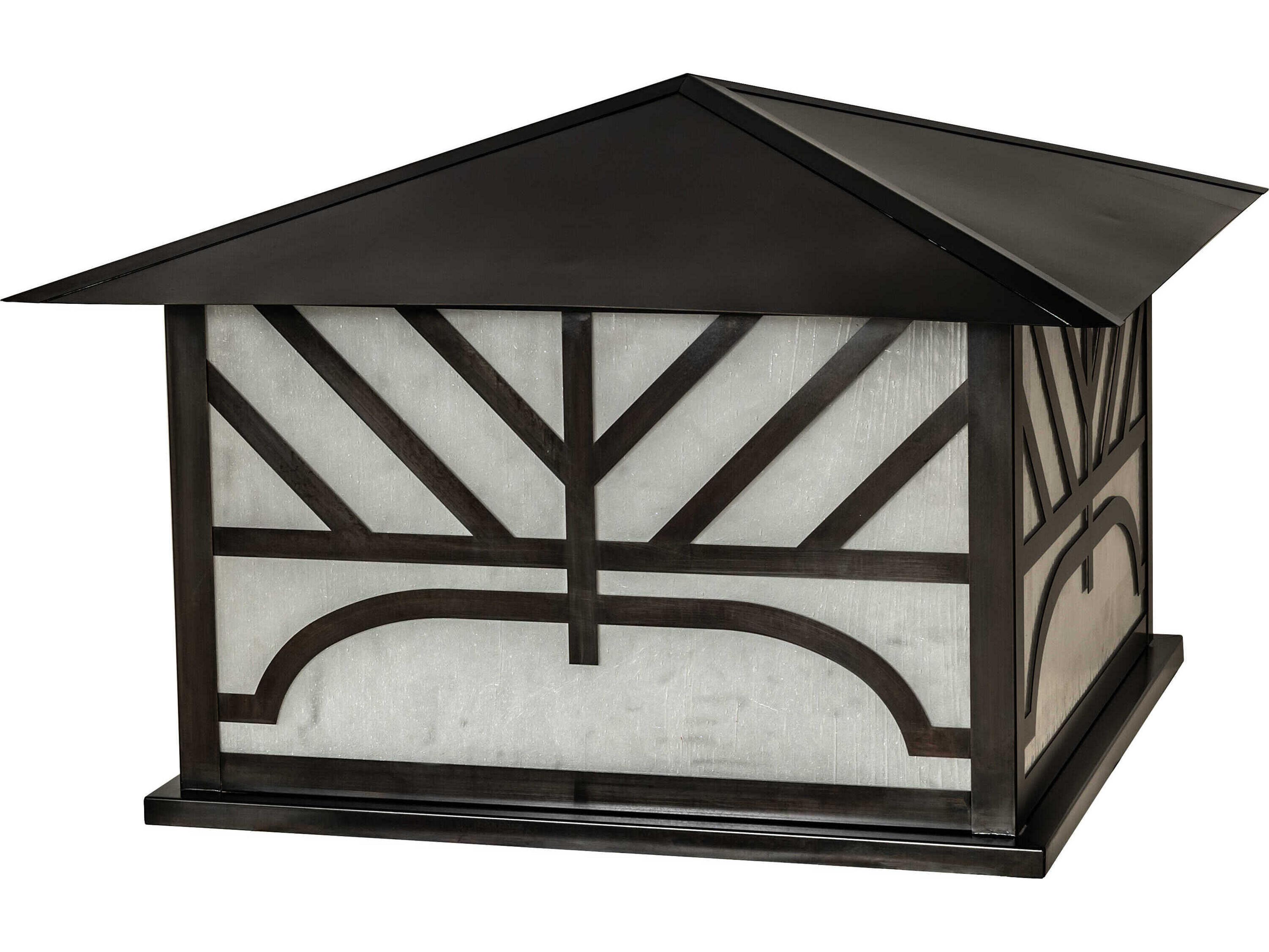 Meyda Seneca Chevron 4-Light Outdoor Post Light