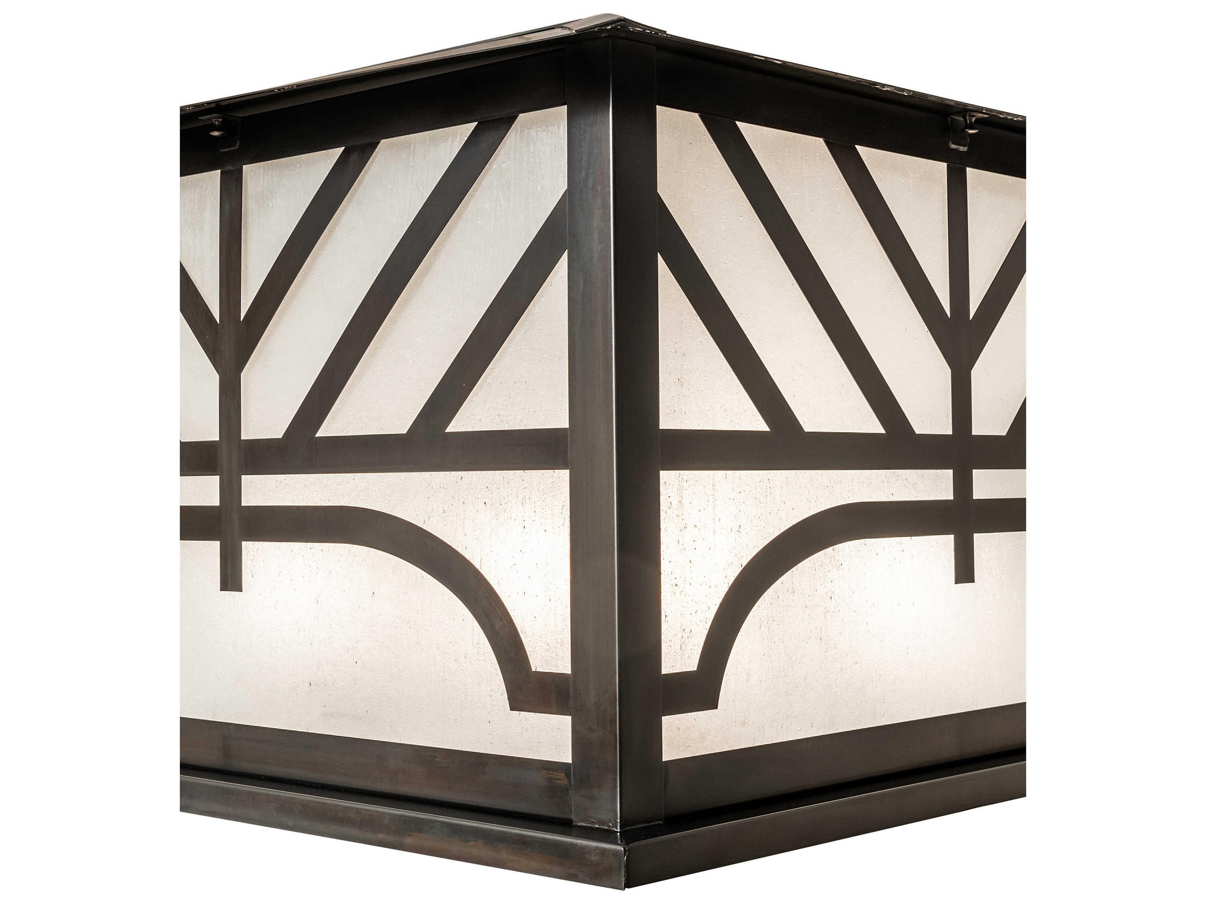 Meyda Seneca Chevron 4-Light Outdoor Post Light