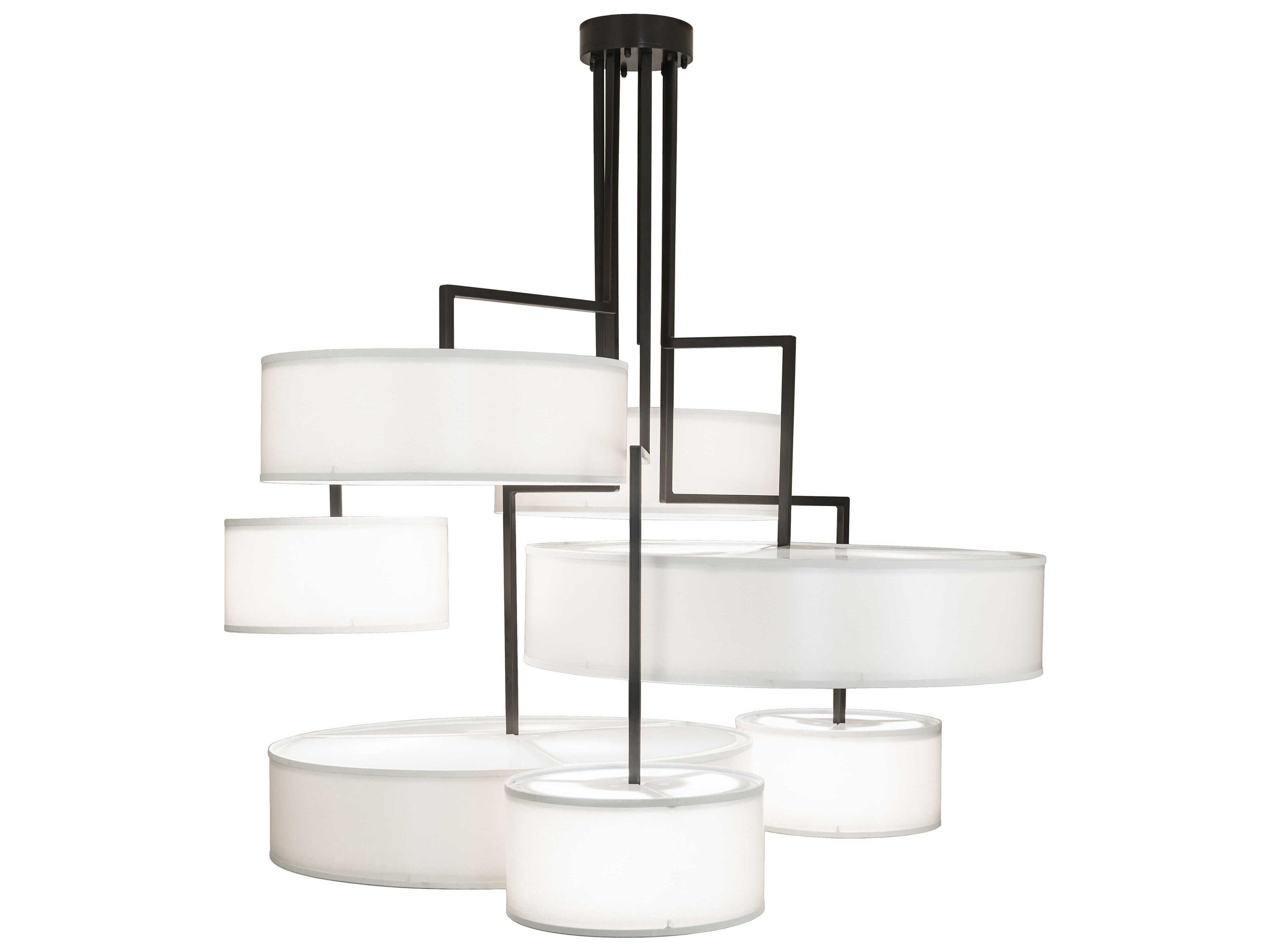 Meyda Cilindro 21-Light Timeless Bronze Round Pendant