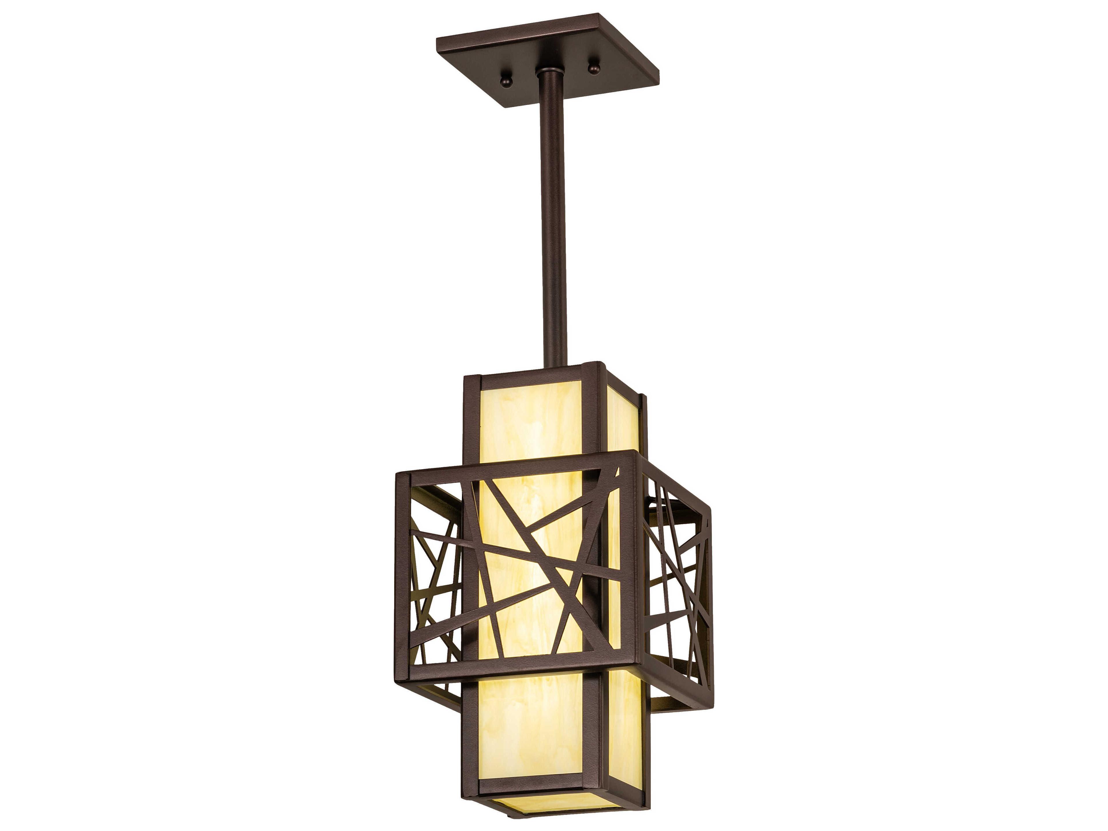 Quadrato Dark Bronze Mini Pendant