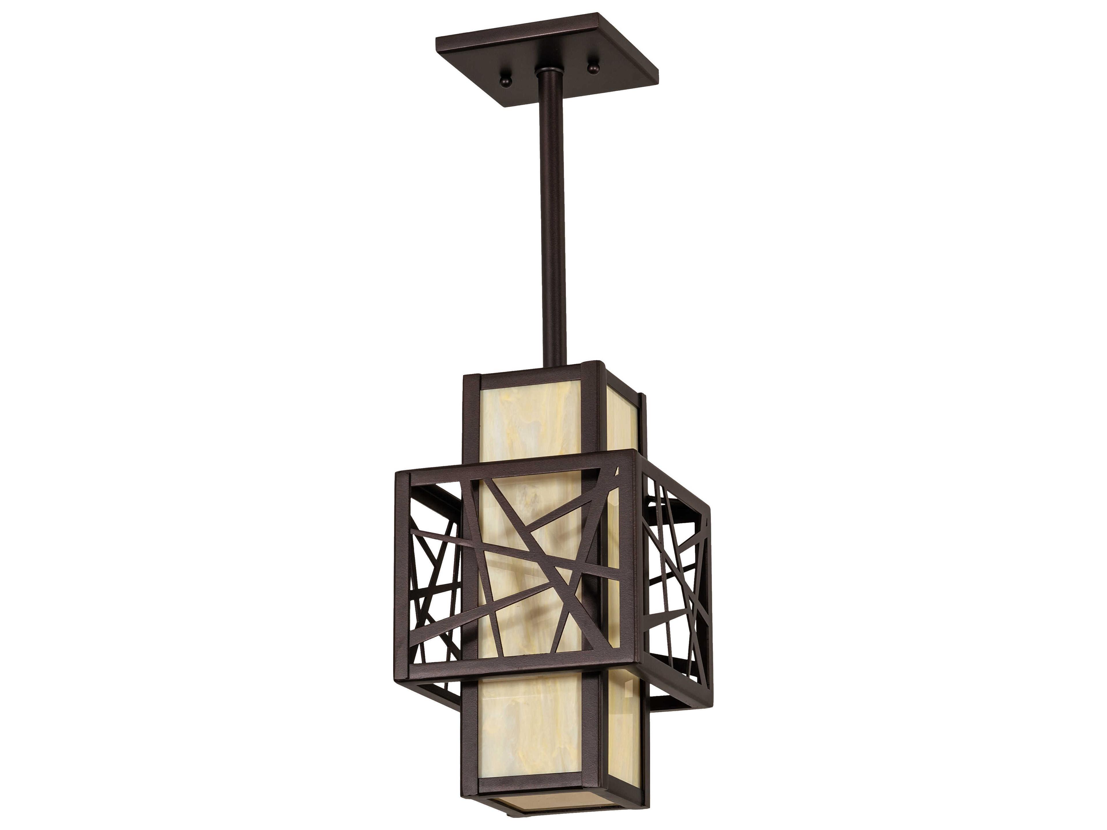 Meyda Quadrato Dark Bronze Mini Pendant