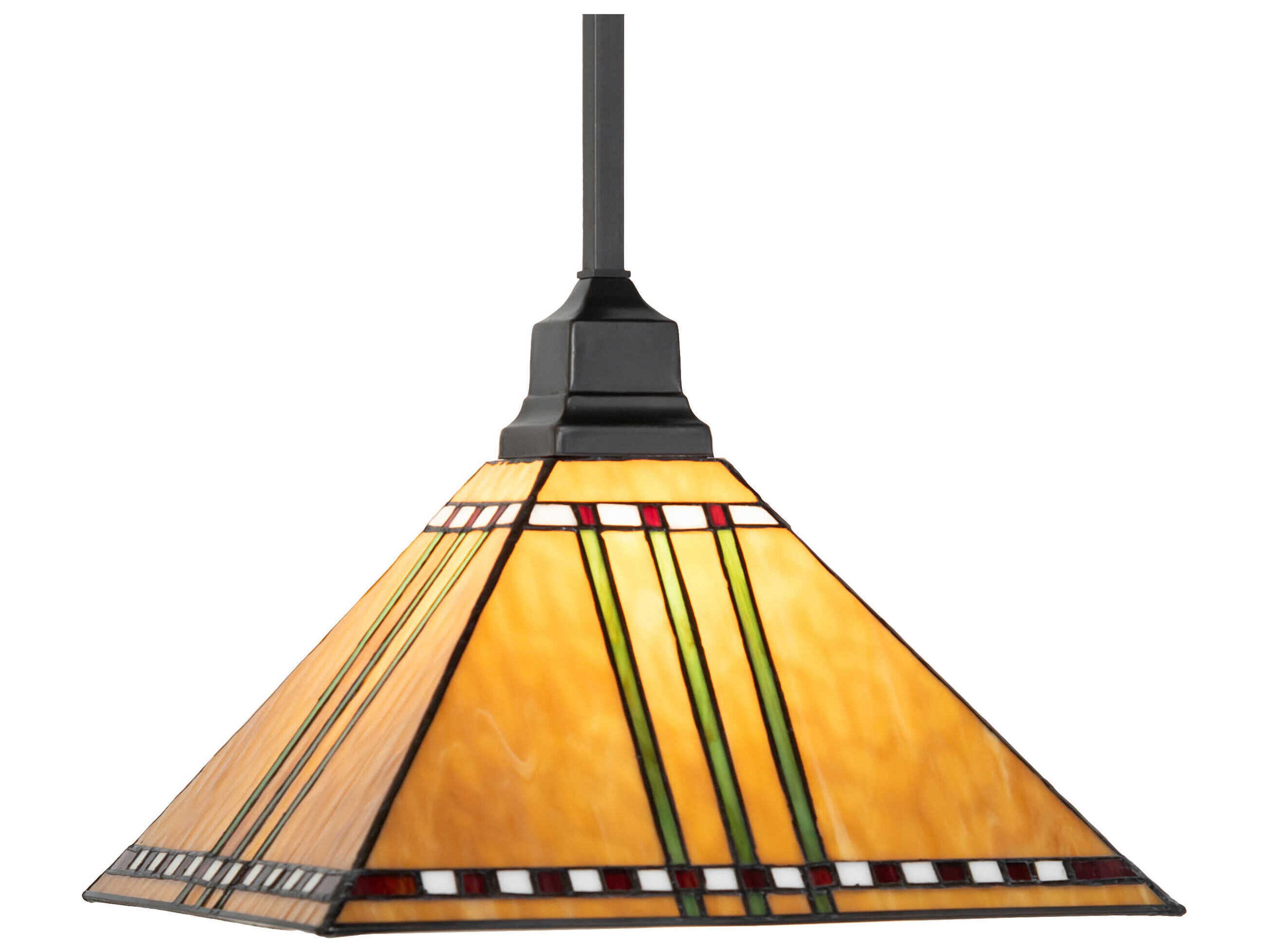 Prairie Corn 1-Light Craftsman Brown Pendant