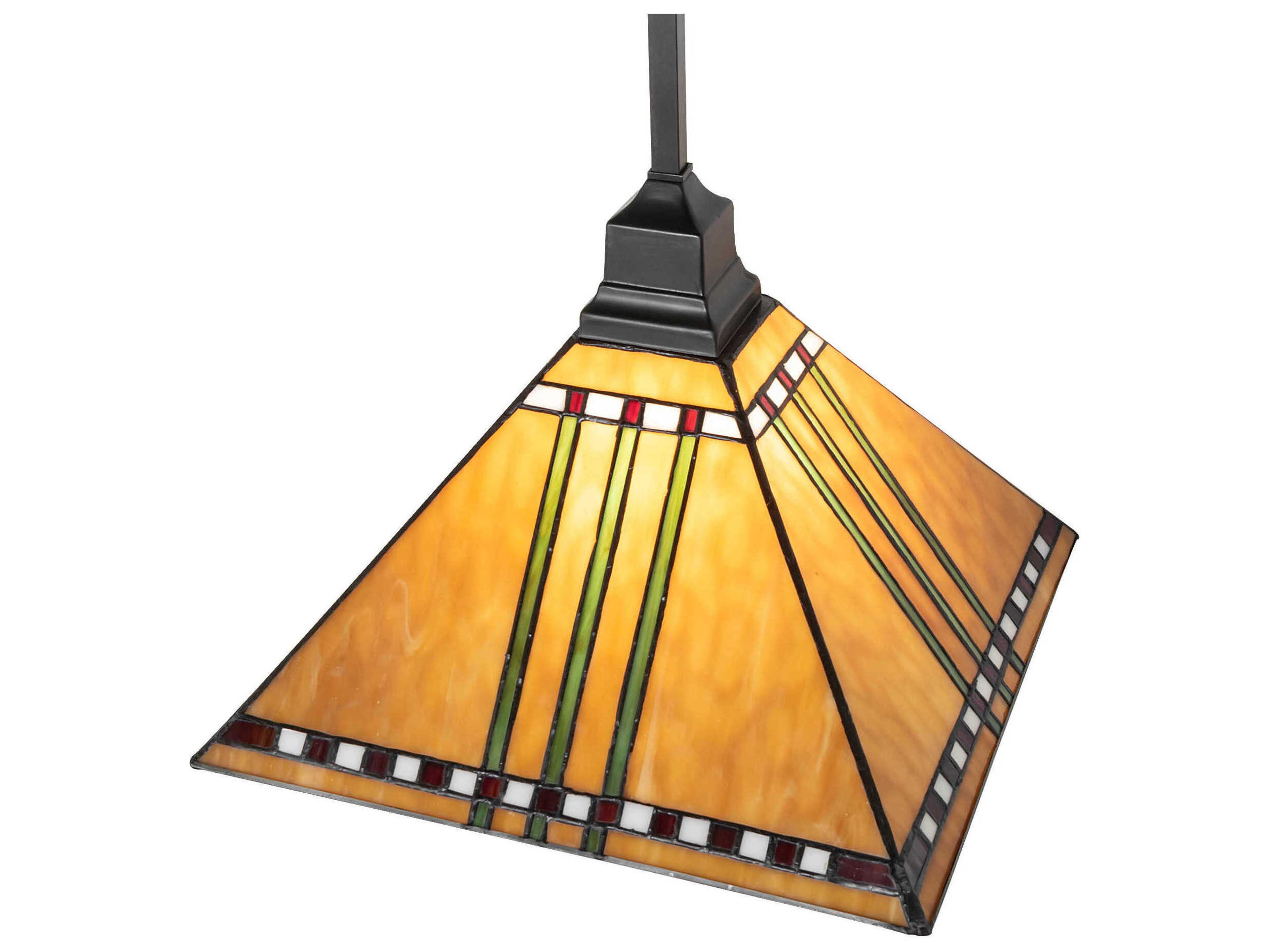 Meyda Prairie Corn 1-Light Craftsman Brown Pendant