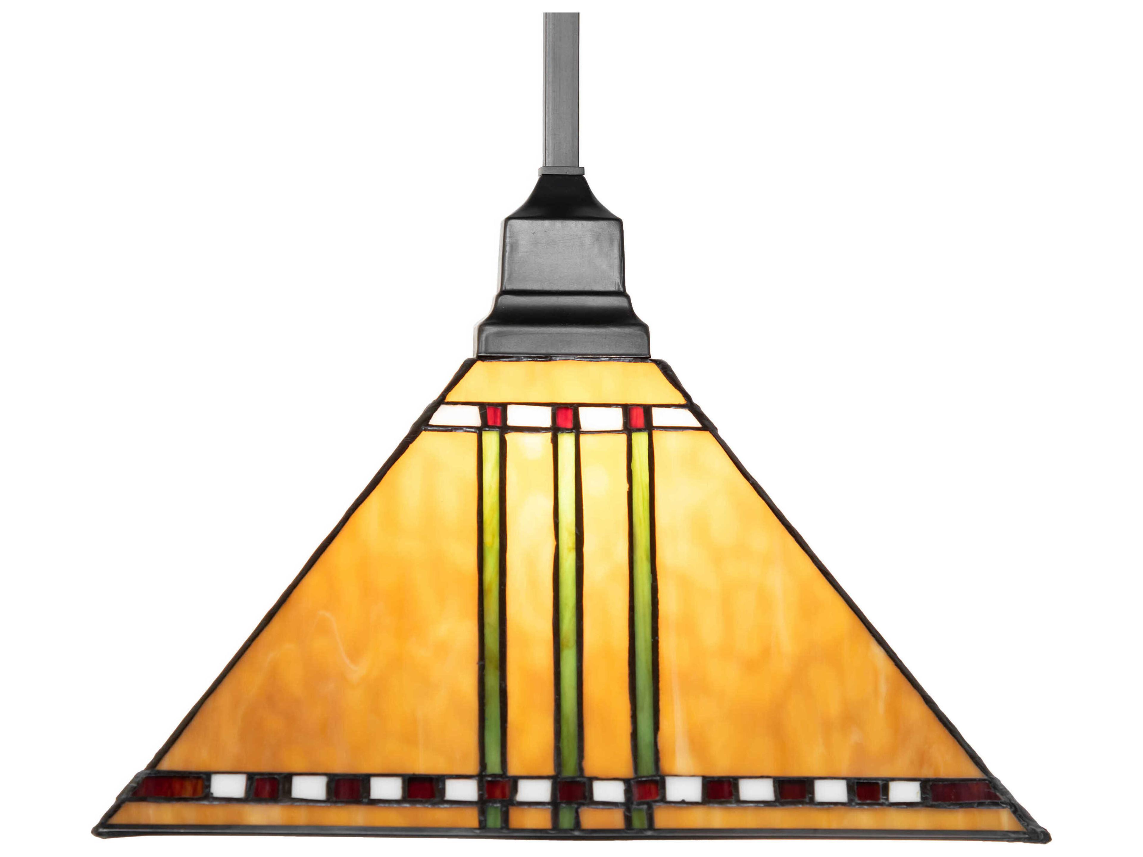 Meyda Prairie Corn 1-Light Craftsman Brown Pendant