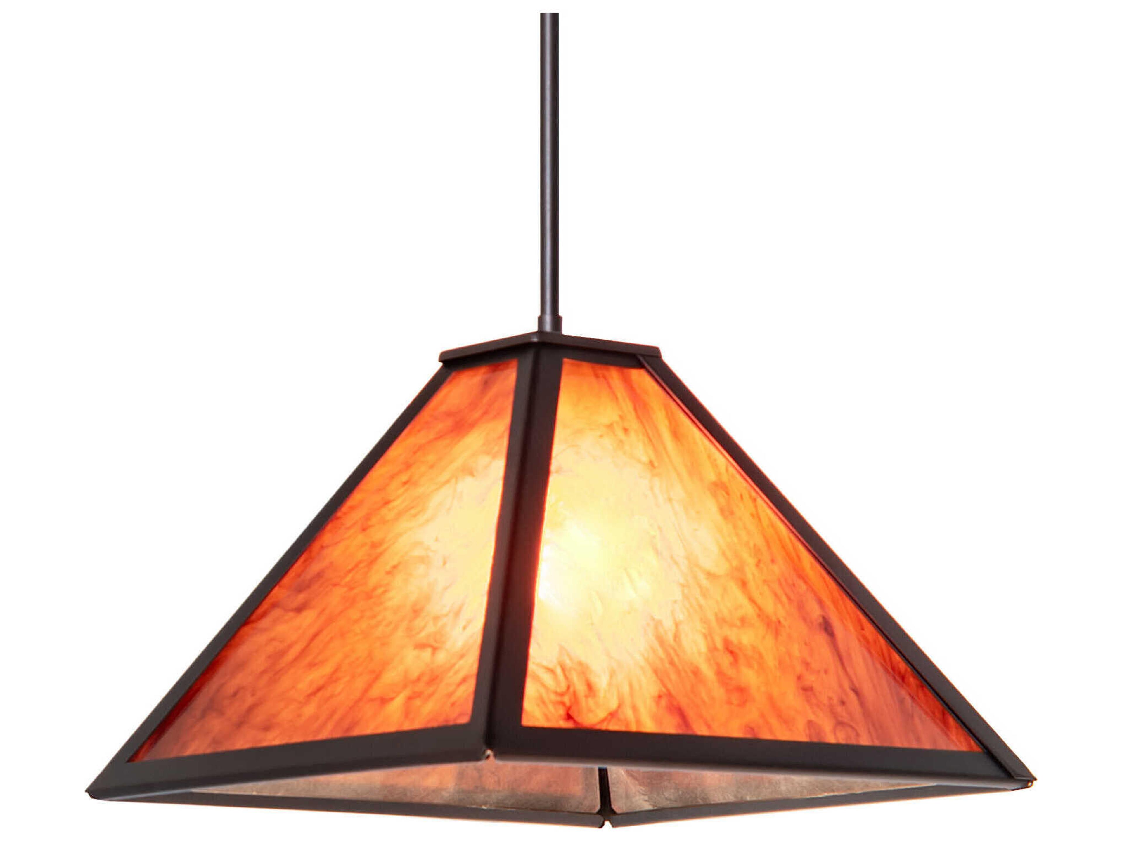 Mission Prime 1-Light Mahogany Bronze Pendant