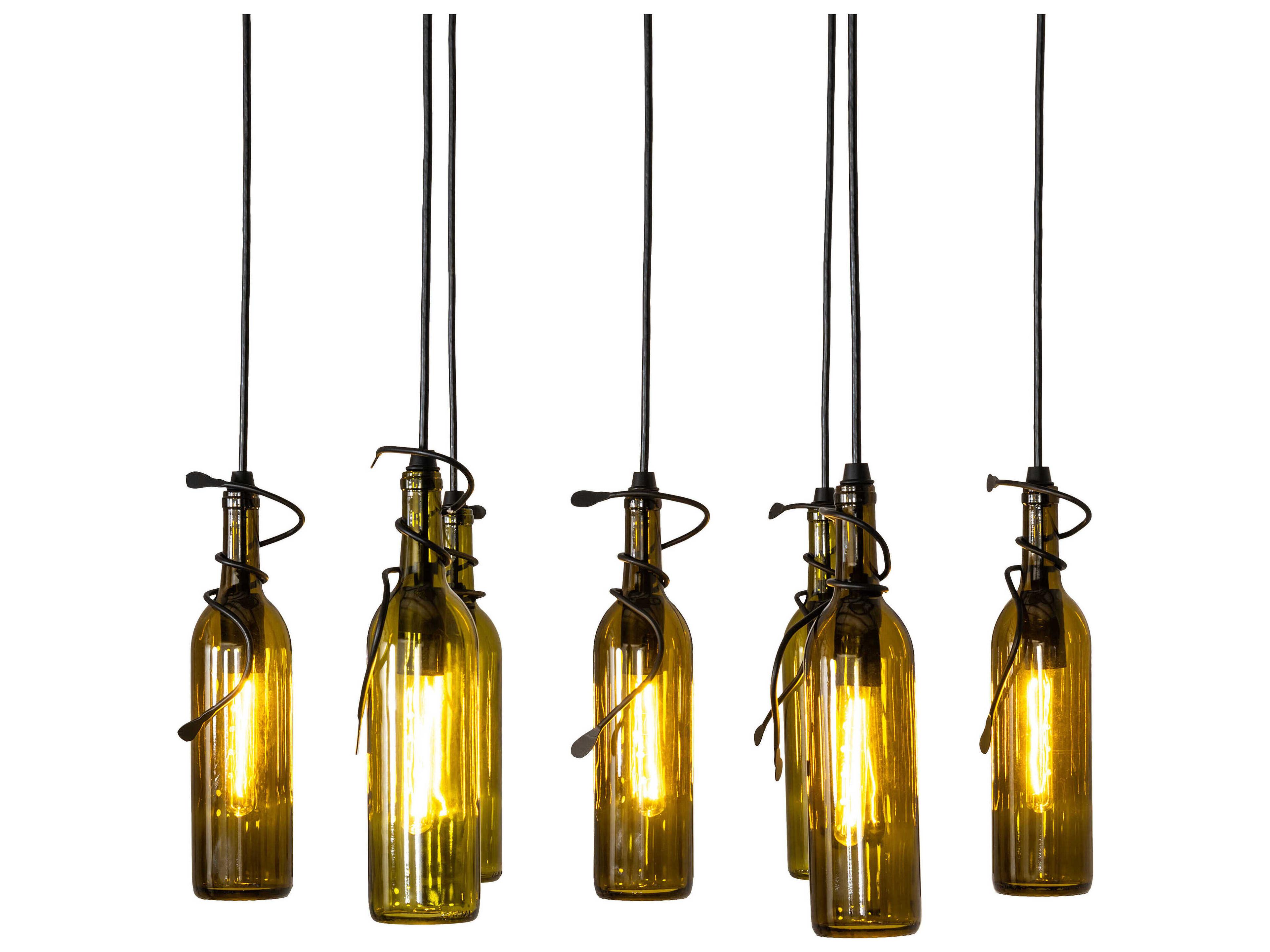 Meyda Tuscan Vineyard 7-Light Textured Black Pendant