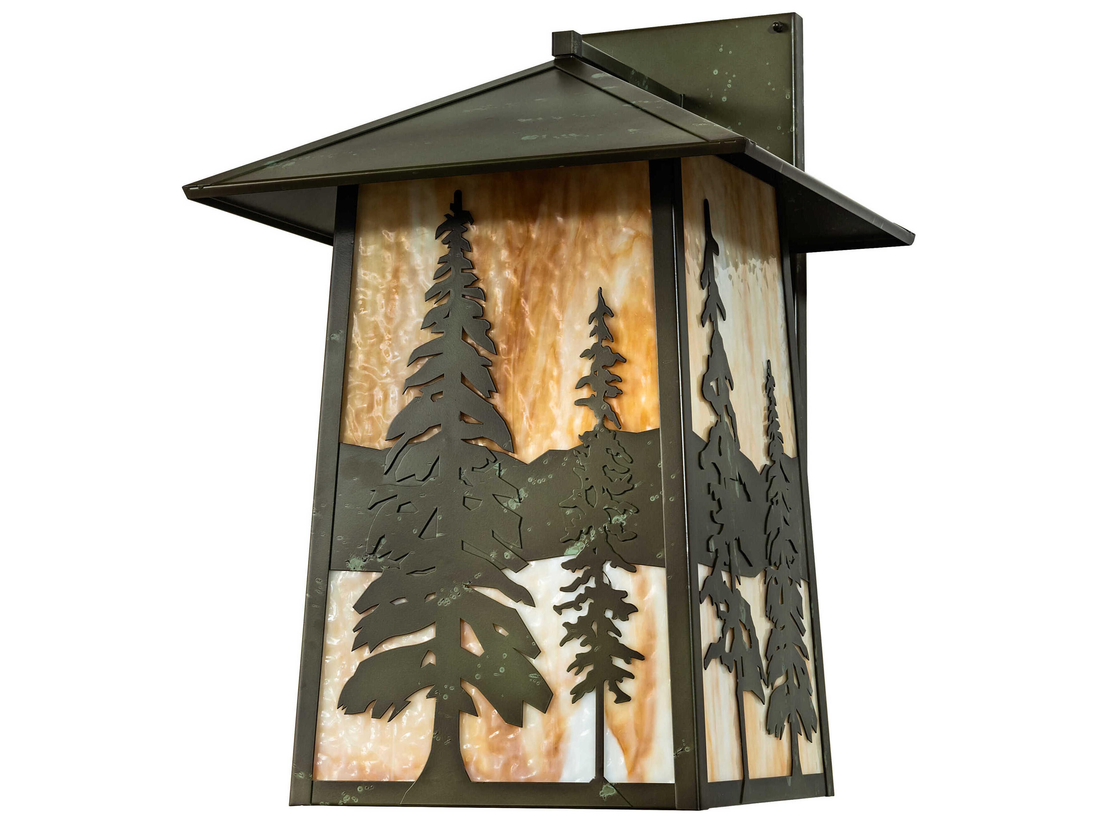 Meyda Stillwater Pines 1-Light Outdoor Wall Light