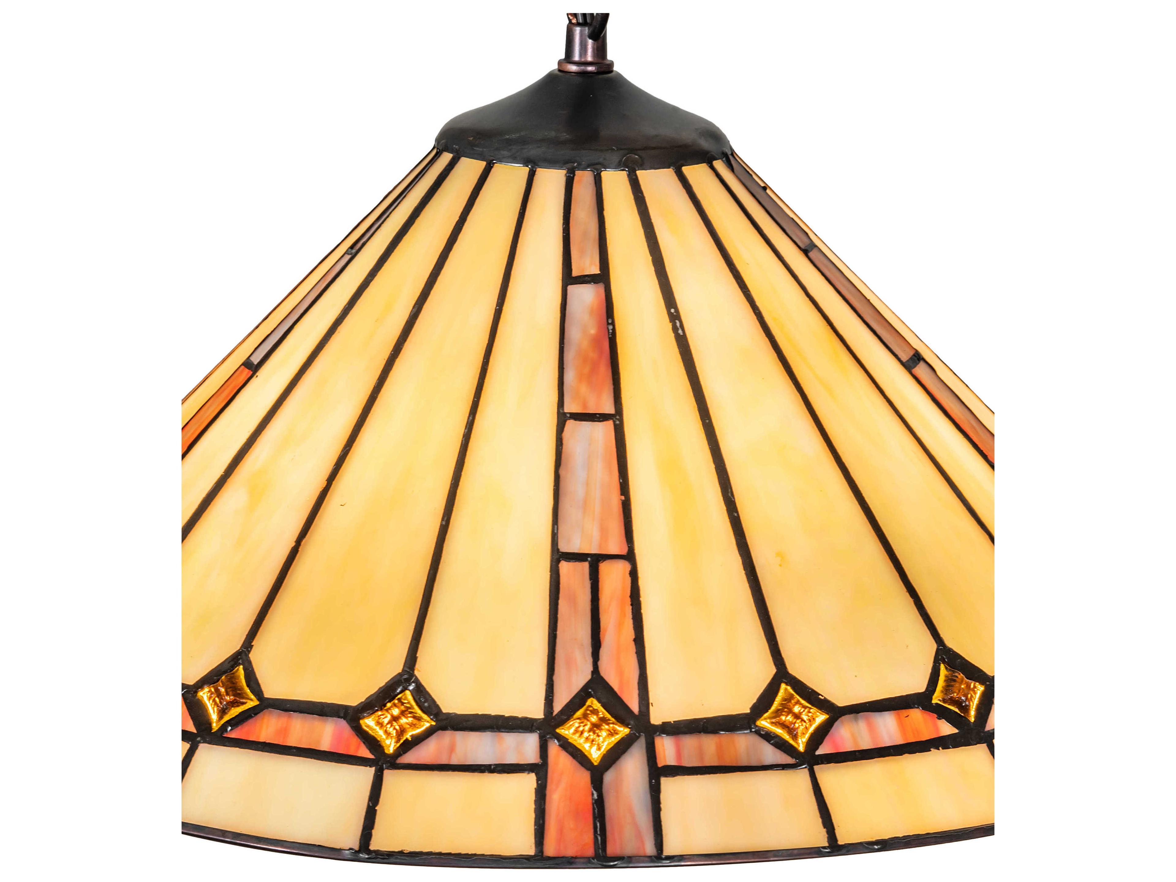 Meyda Belvidere 3-Light Mahogany Bronze Pendant