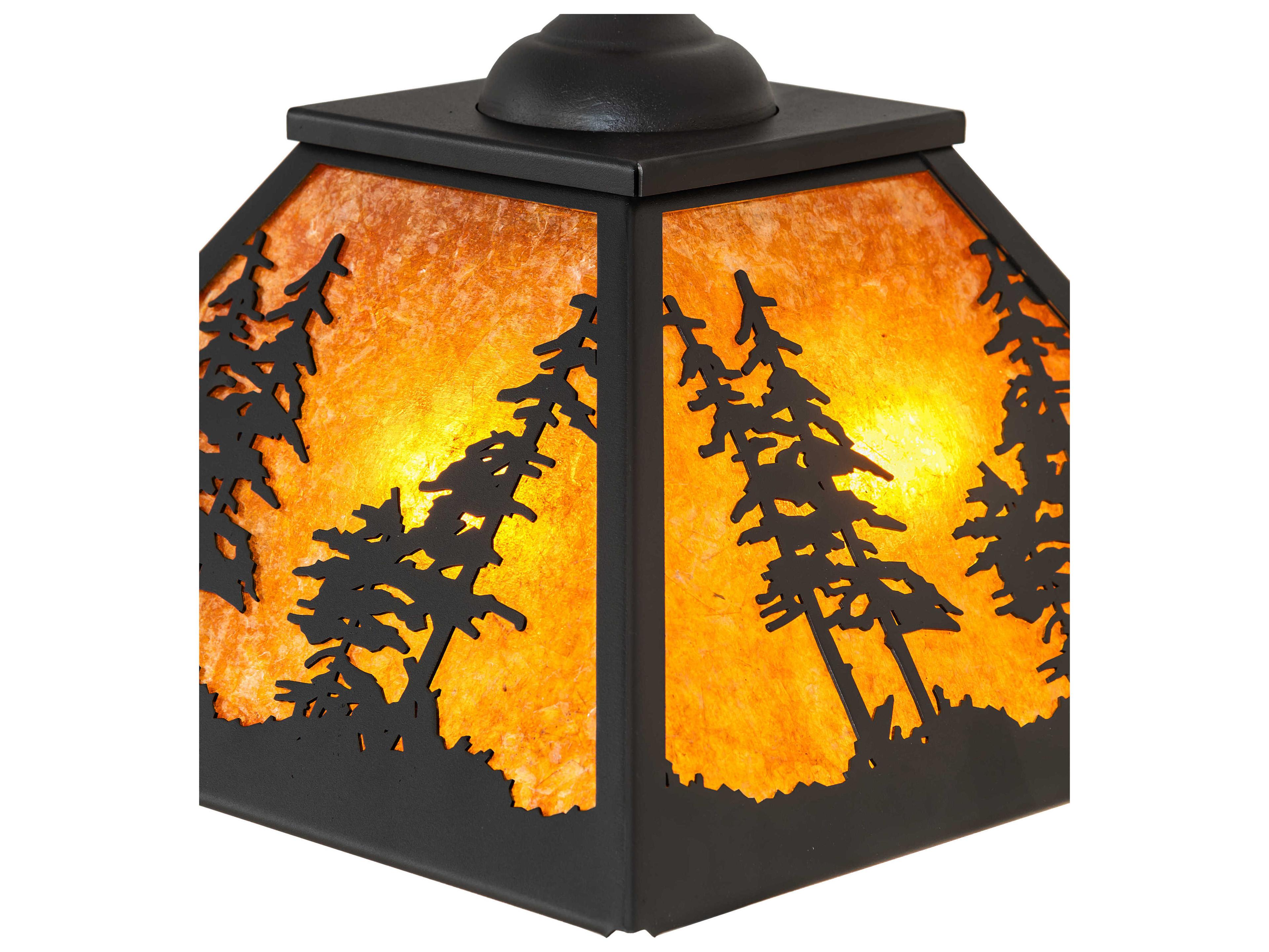 Meyda Tall Pines 2-Light Wrought Iron Pendant