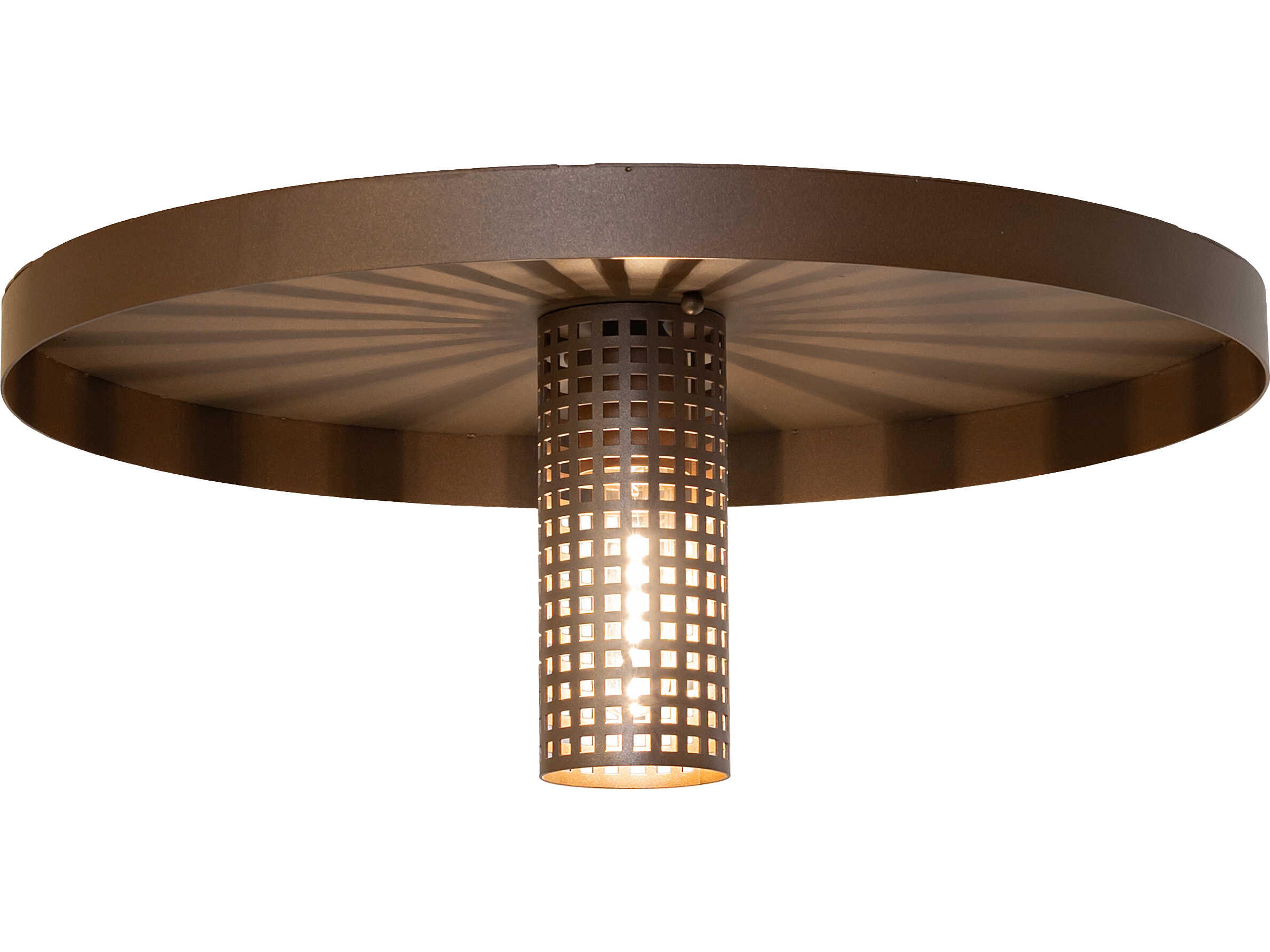 Alva Cap 1-Light Tyler Bronze Flush Mount