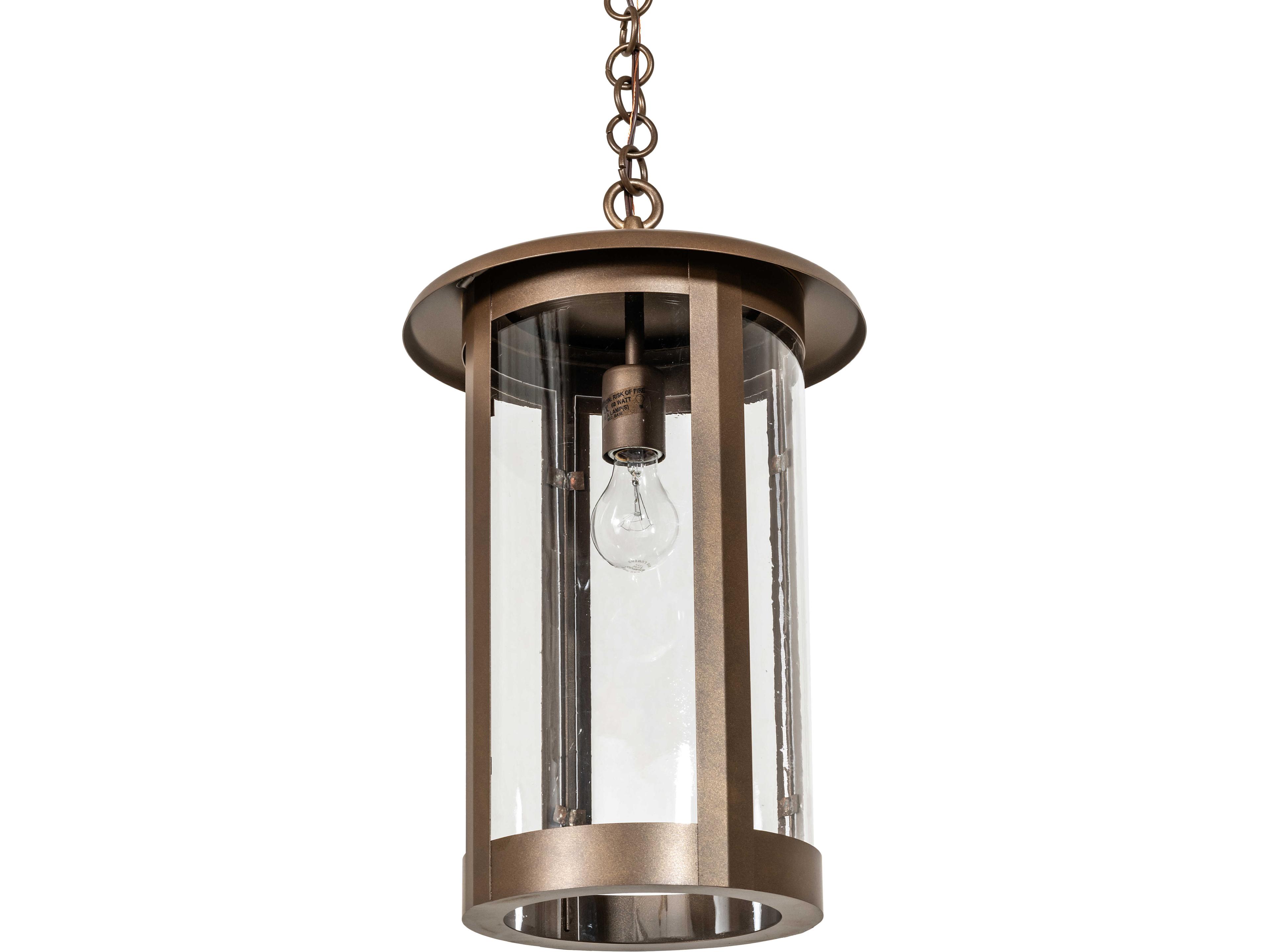 Meyda Fulton 1-Light Crystal Idalight Bronze Mini Pendant