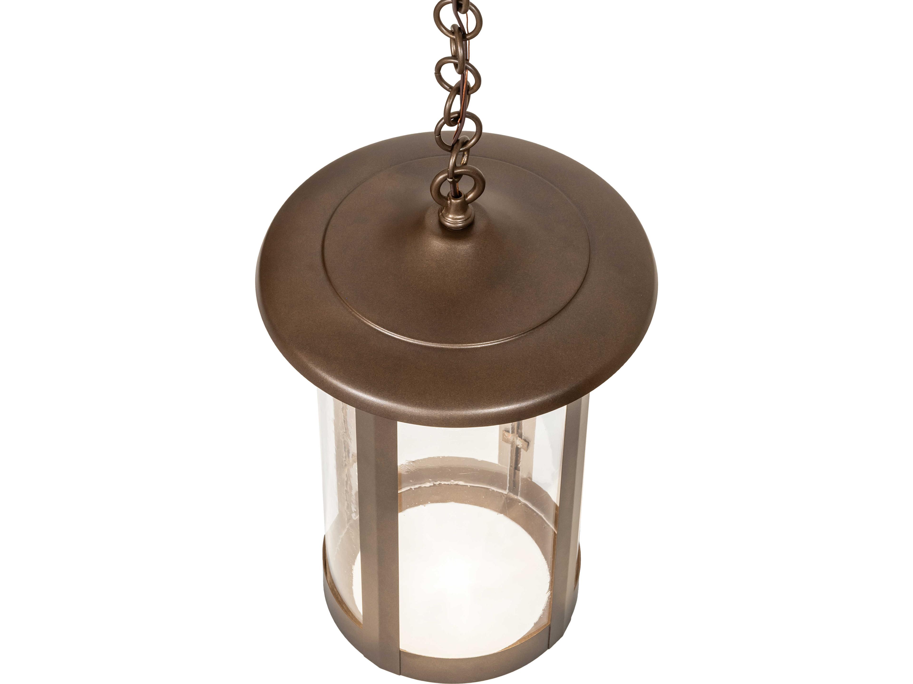 Meyda Fulton 1-Light Crystal Idalight Bronze Mini Pendant