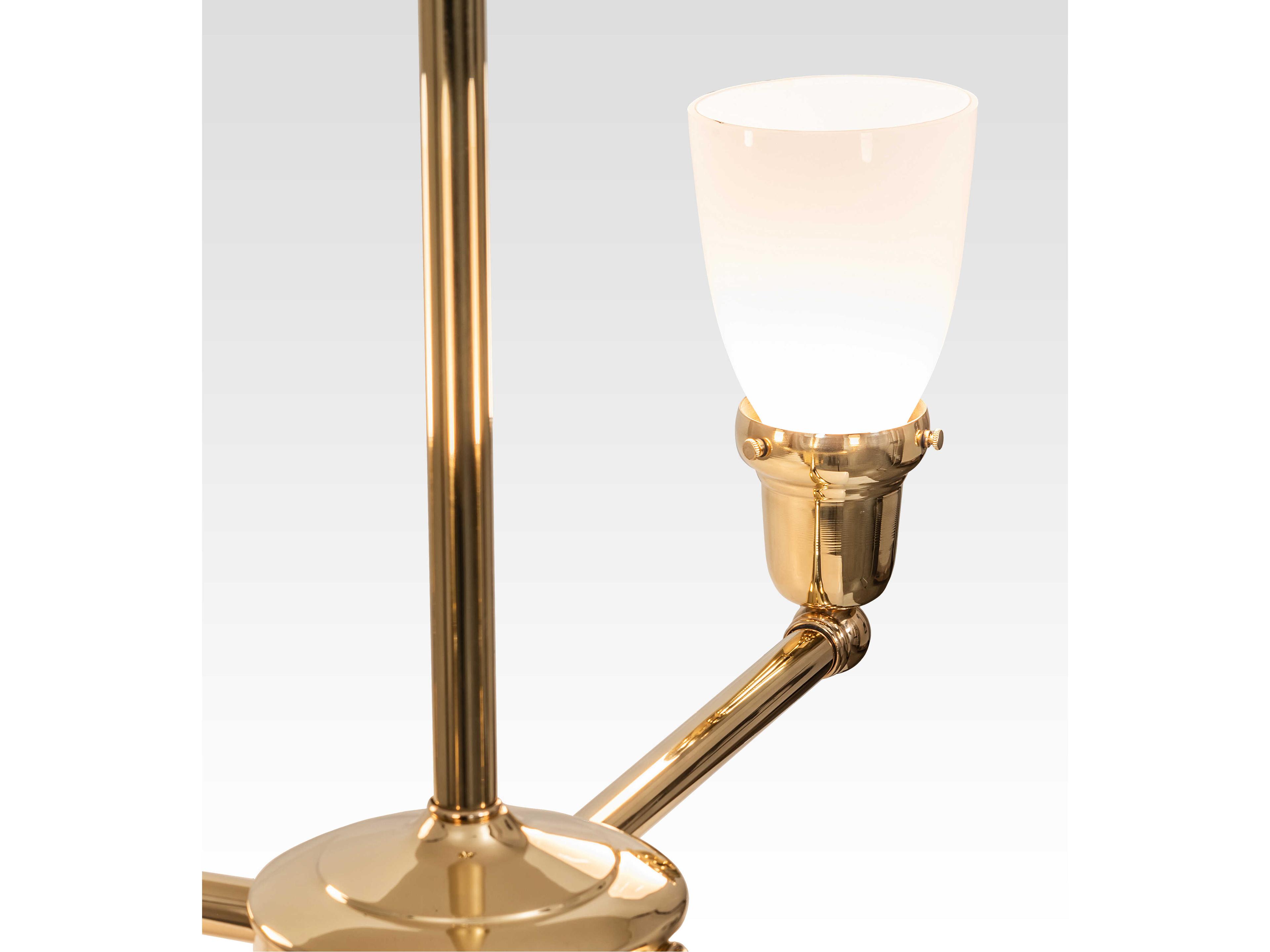 Meyda Revival Oyster Bay 4-Light Polished Brass Chandelier