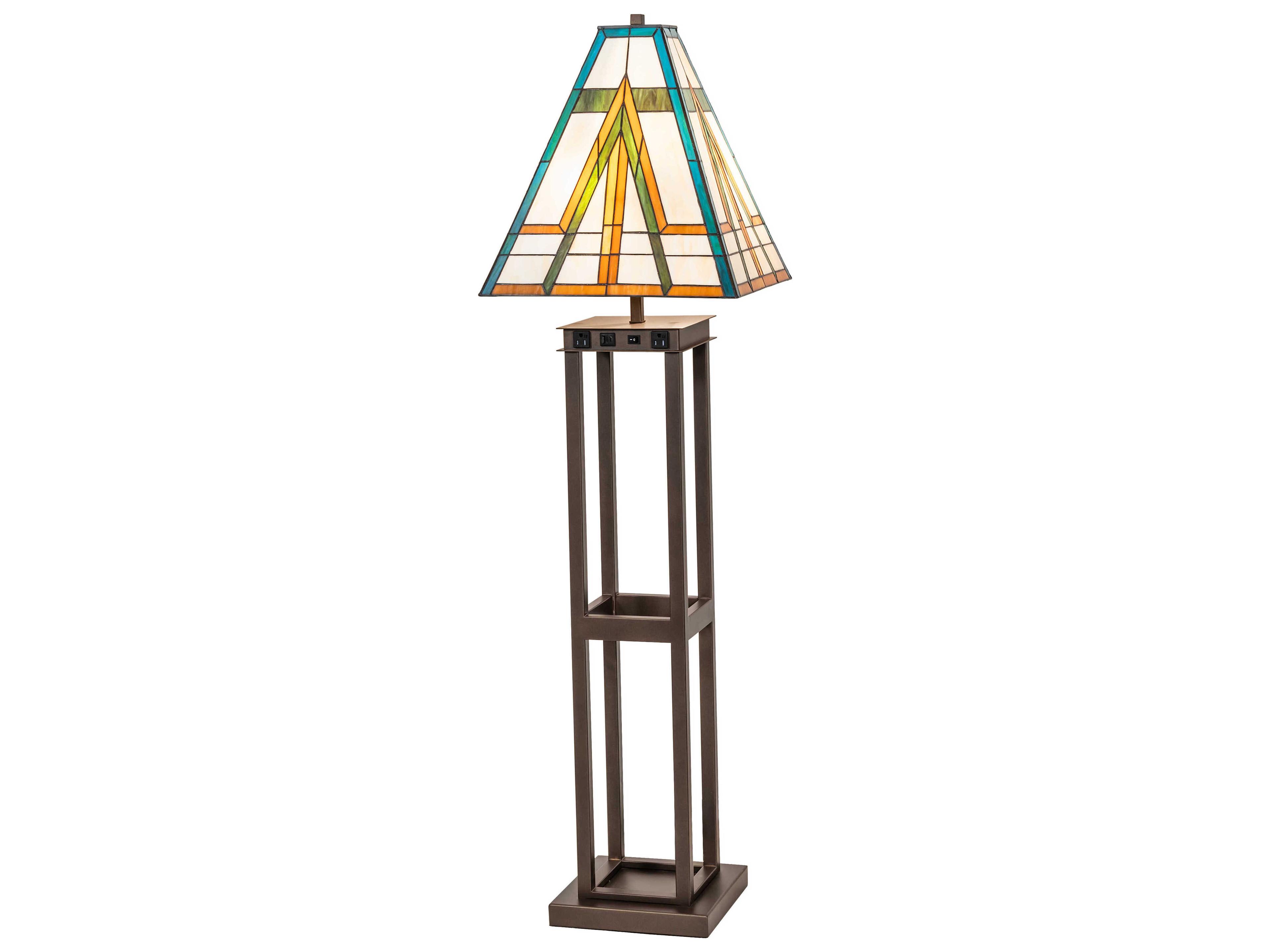 Meyda Moab 2-Light Tyler Bronze Floor Lamp