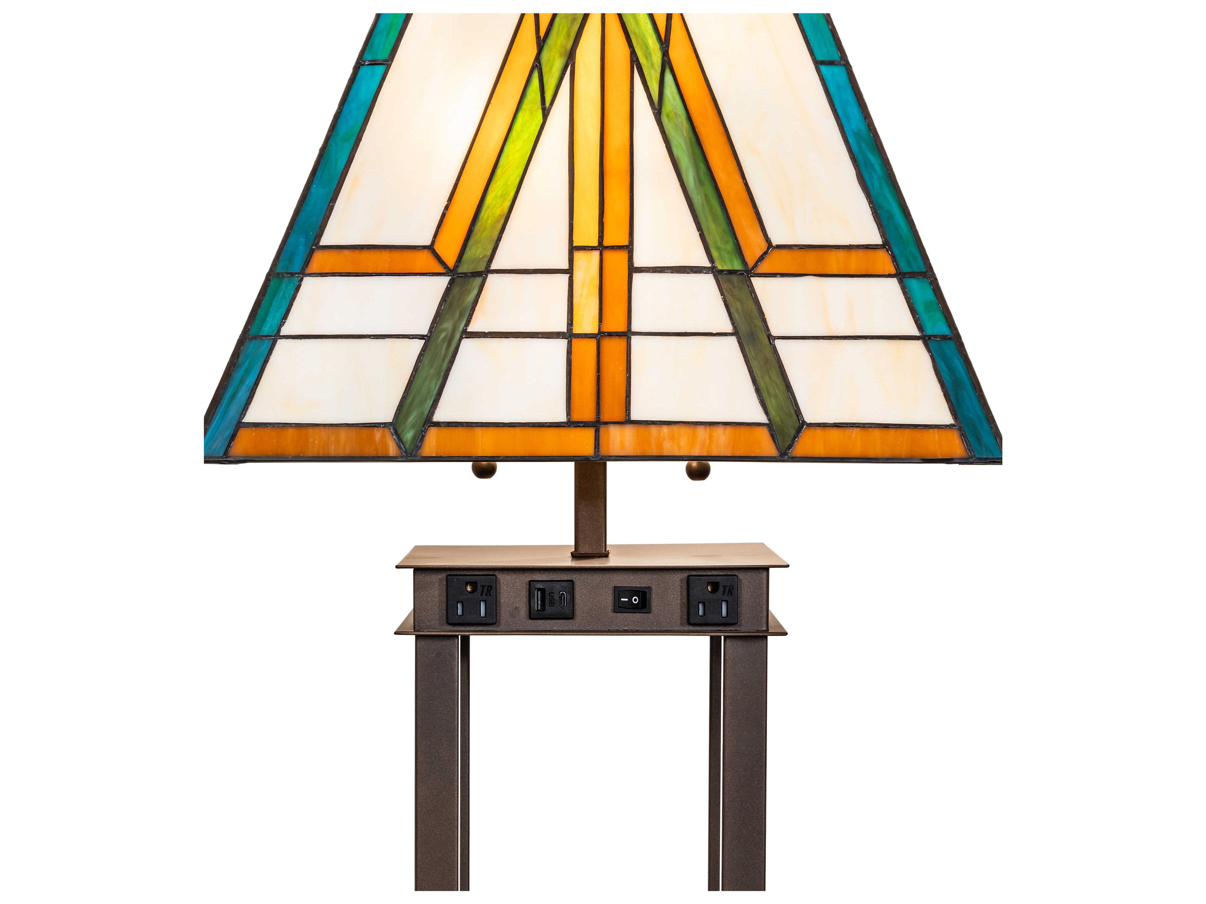 Meyda Moab 2-Light Tyler Bronze Floor Lamp