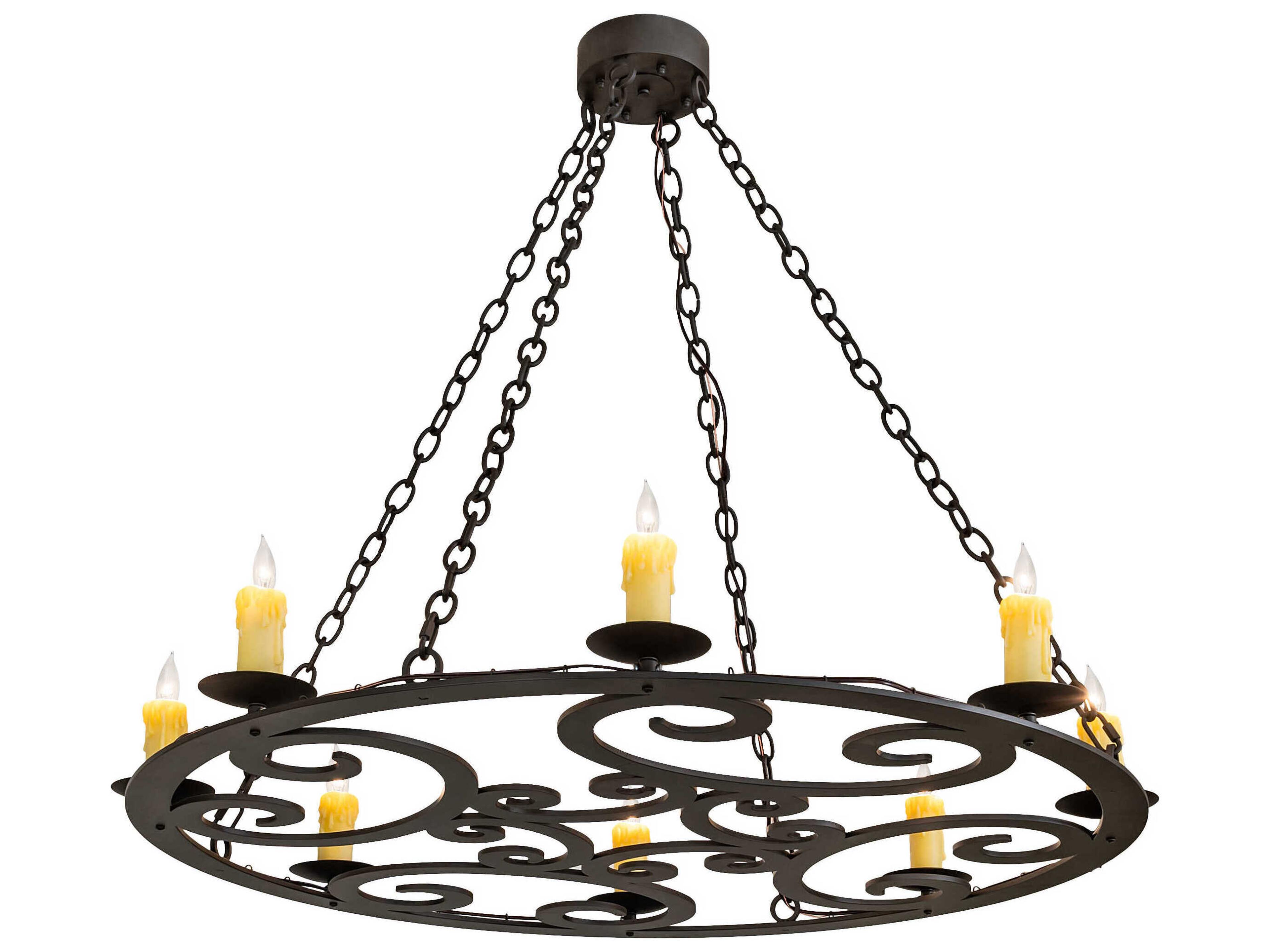Ashley 8-Light Oil Rubbed Bronze Chandelier