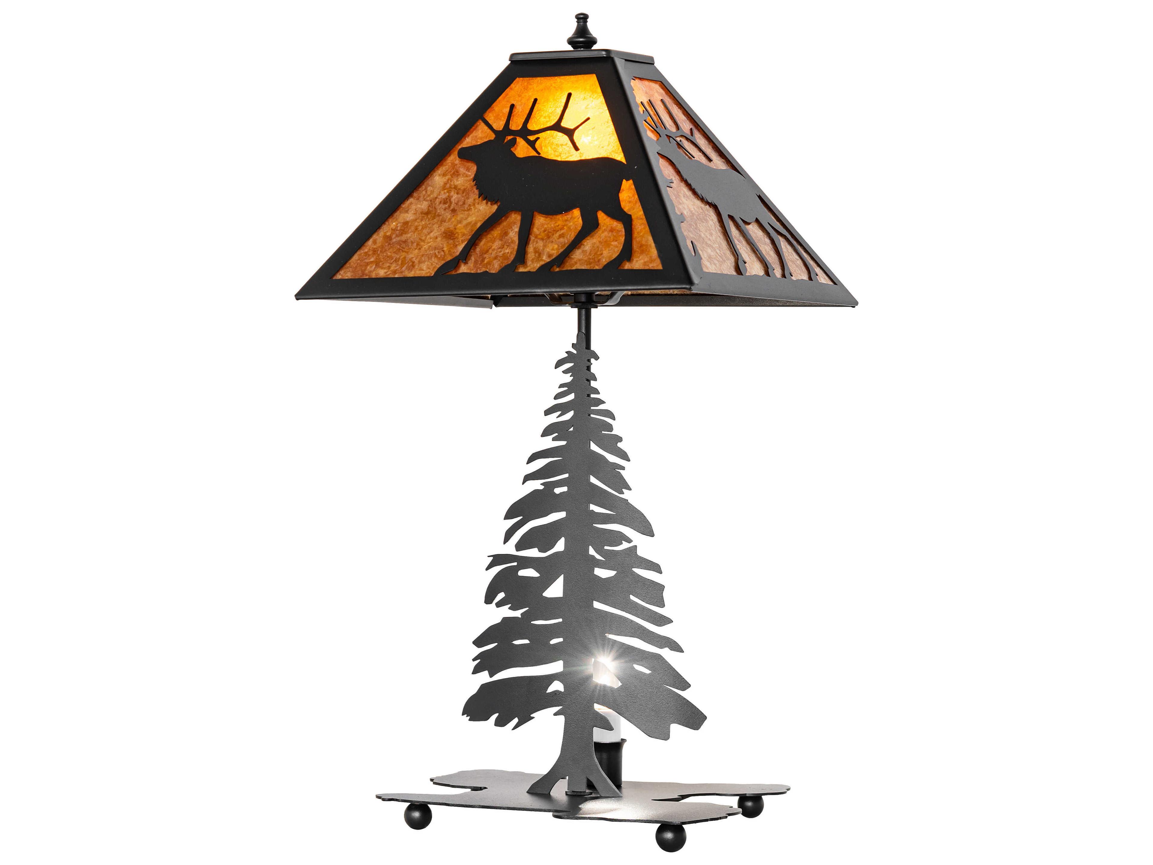 Lone Elk  Table Lamp