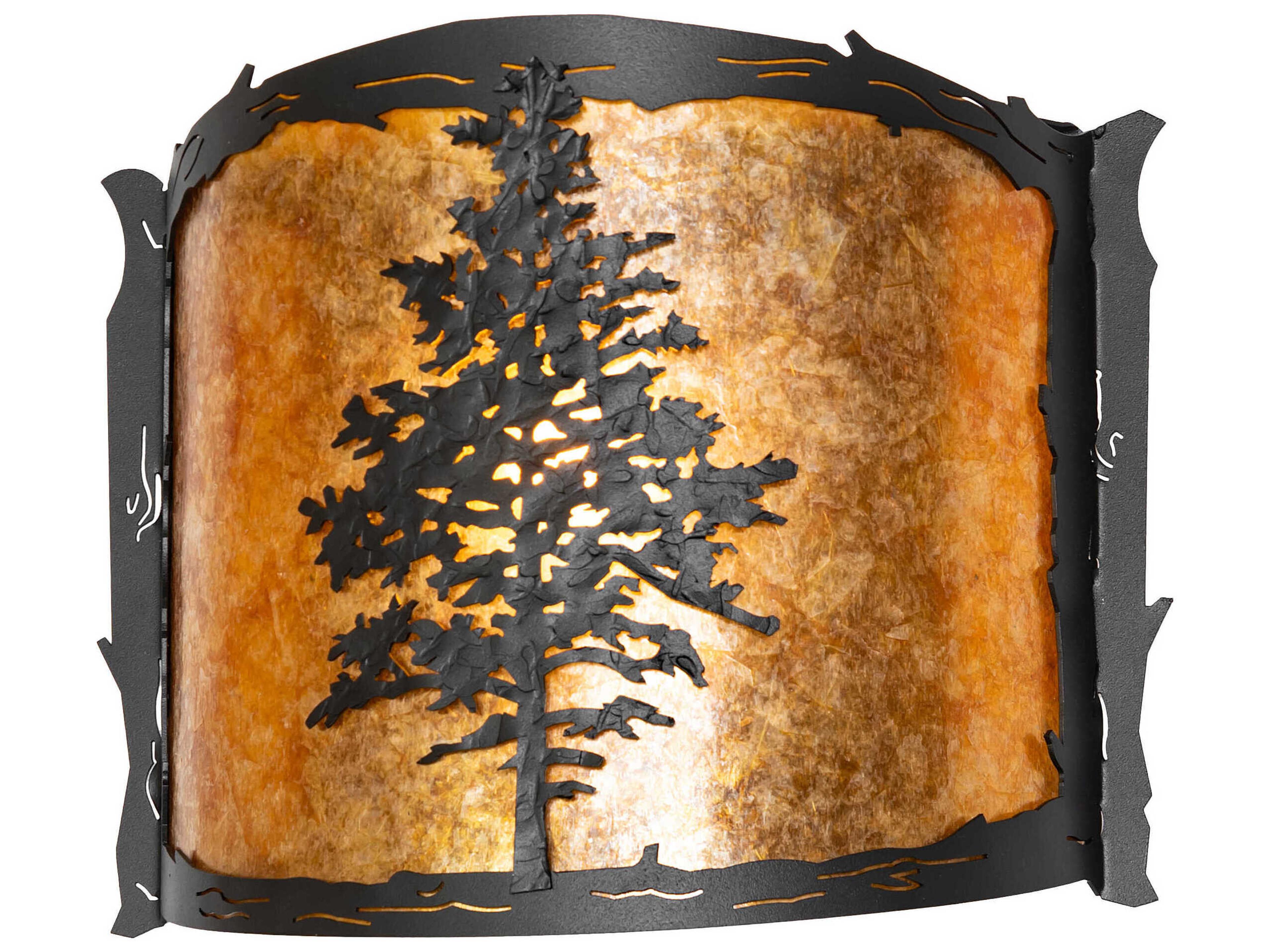 Tamarack 1-Light Textured Black Wall Sconce