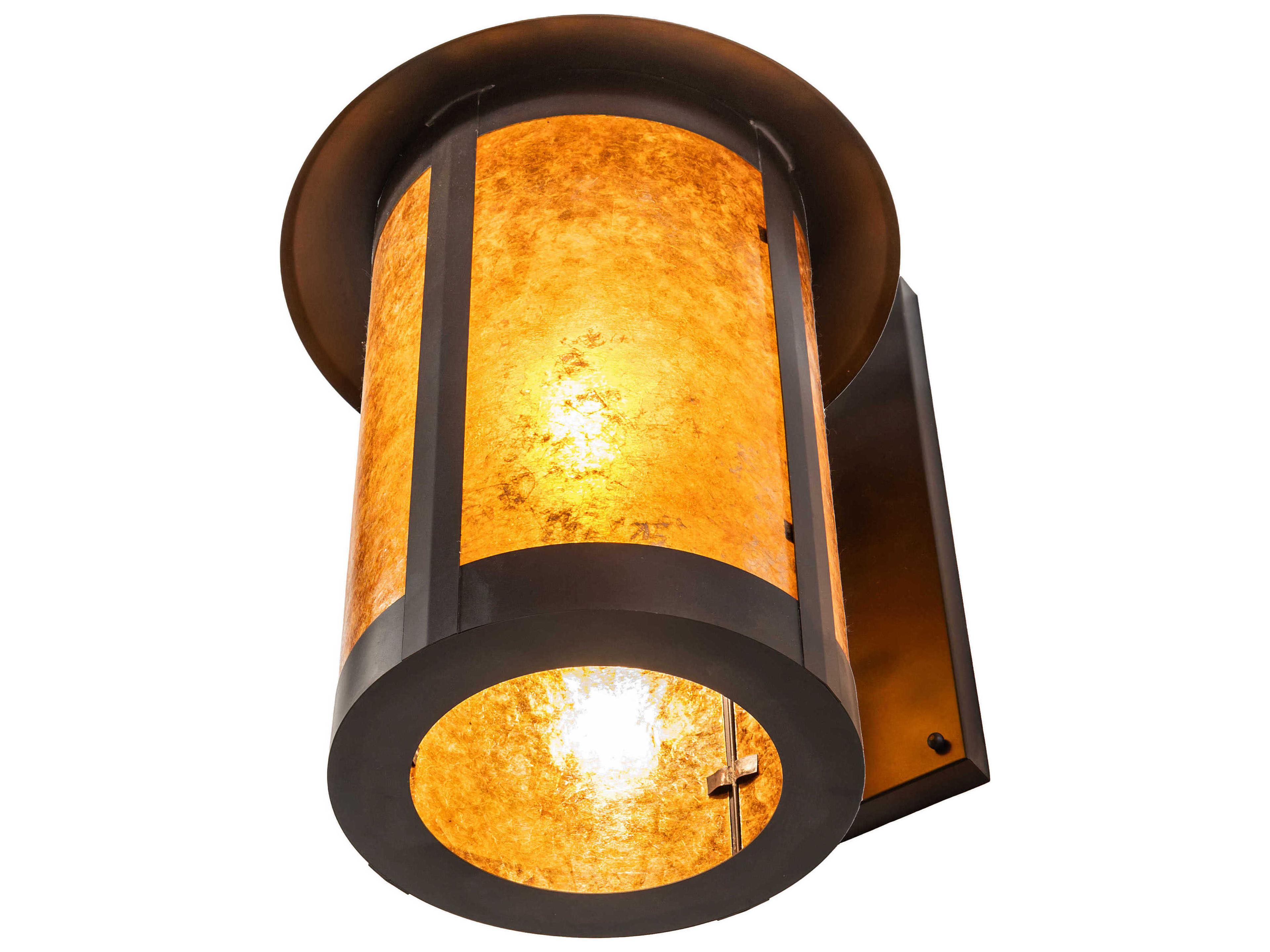 Meyda Fulton 1-Light Craftsman Brown Wall Sconce