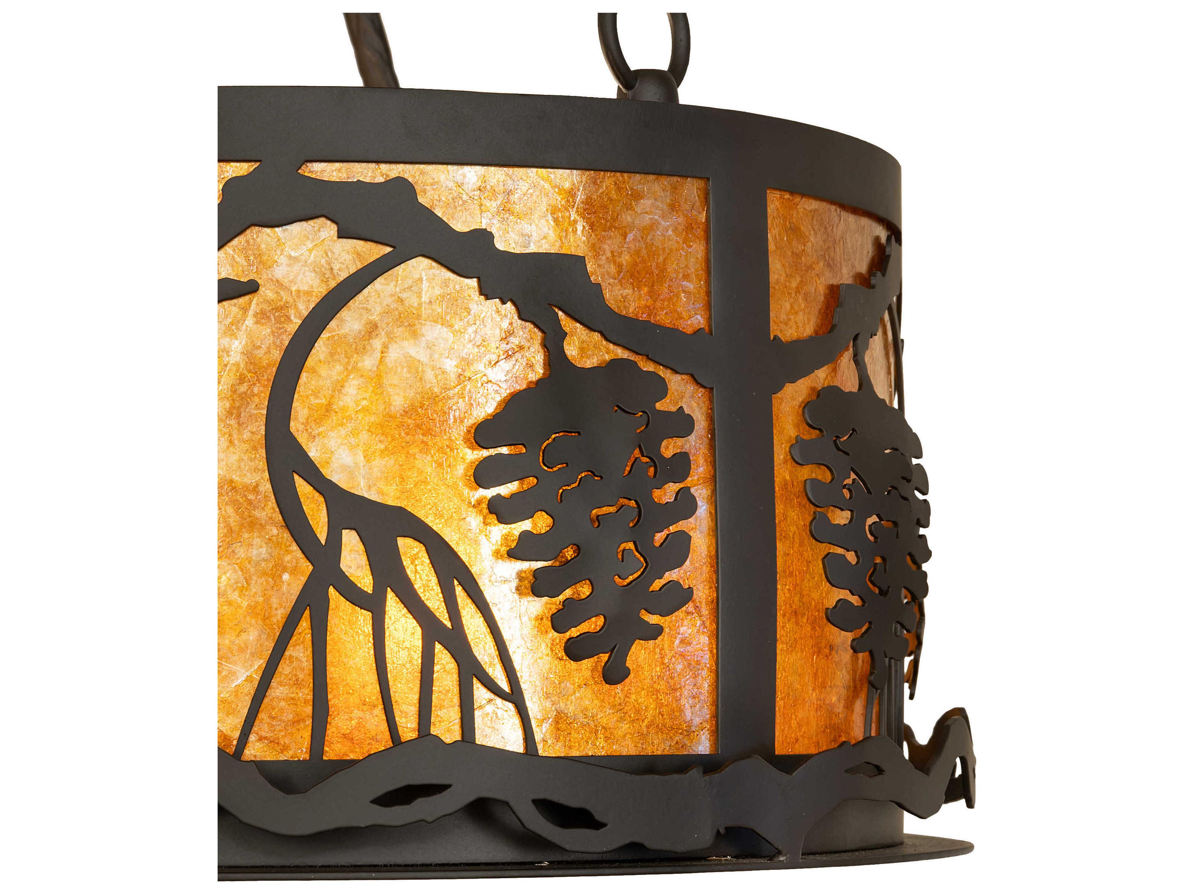 Meyda Pinecone 6-Light Oil Rubbed Bronze Pendant