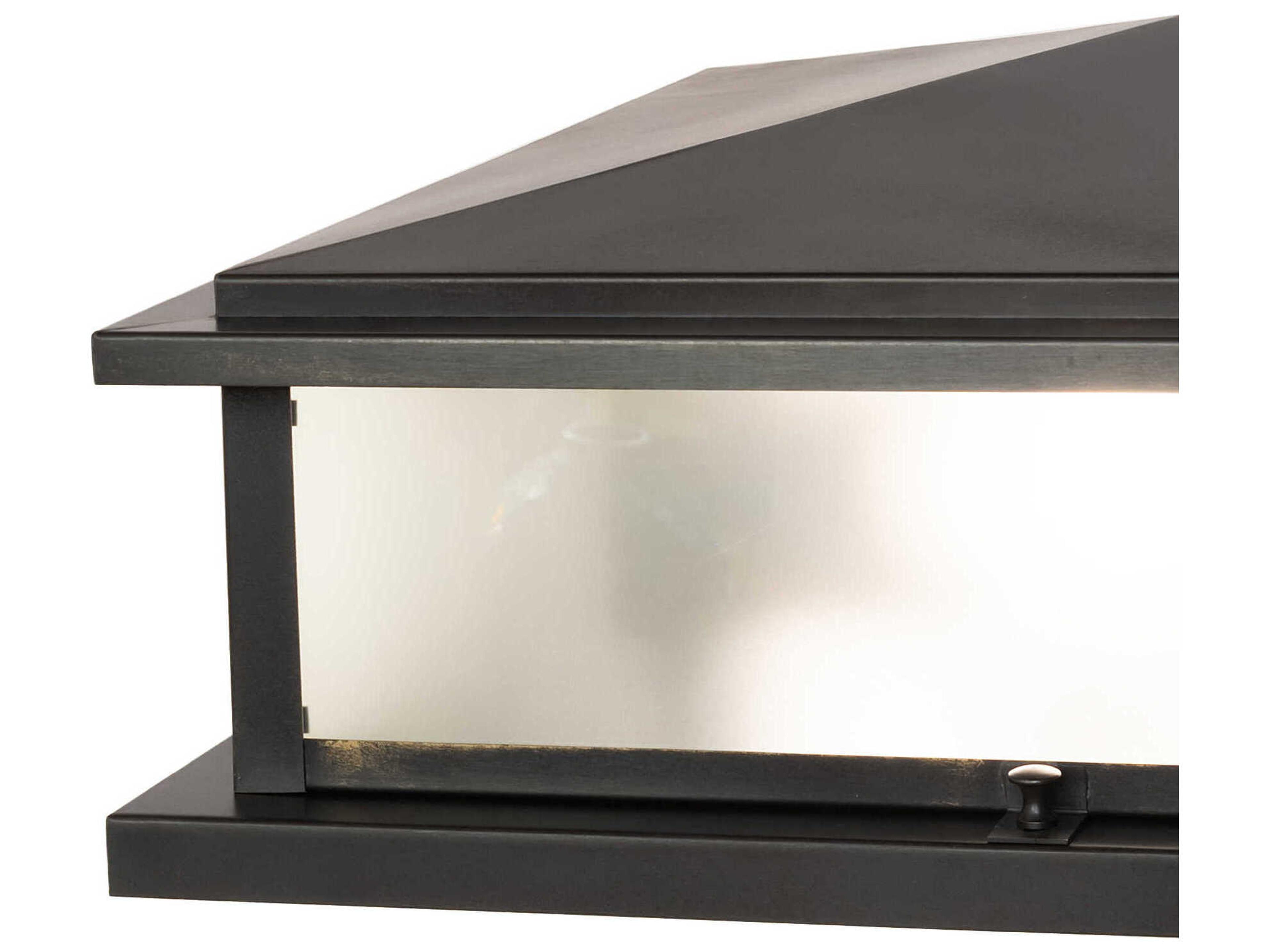 Meyda Seneca 4-Light Black Patina Outdoor Pier Mount