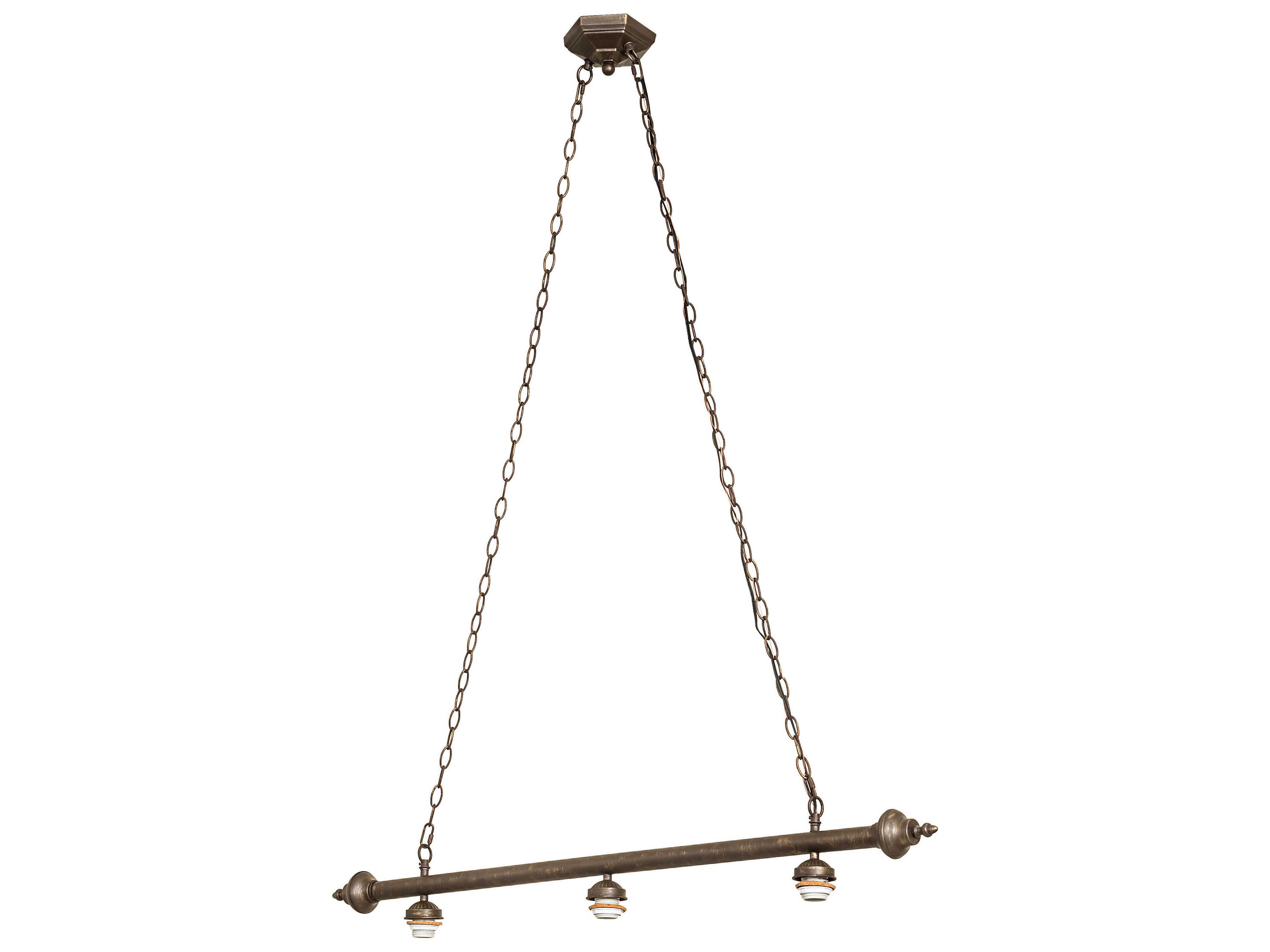 Antique Brass Island Pendant