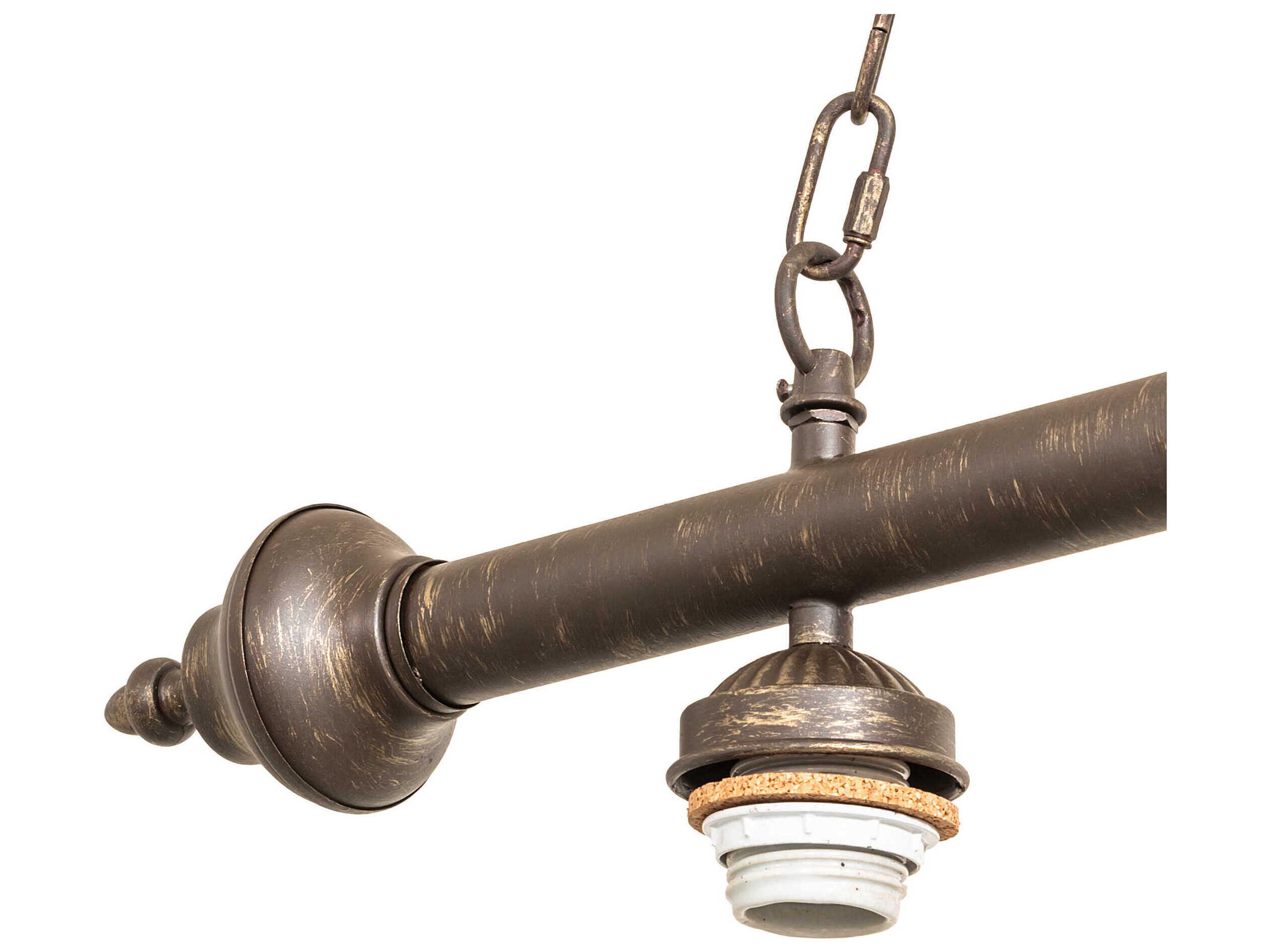 Meyda Antique Brass Island Pendant