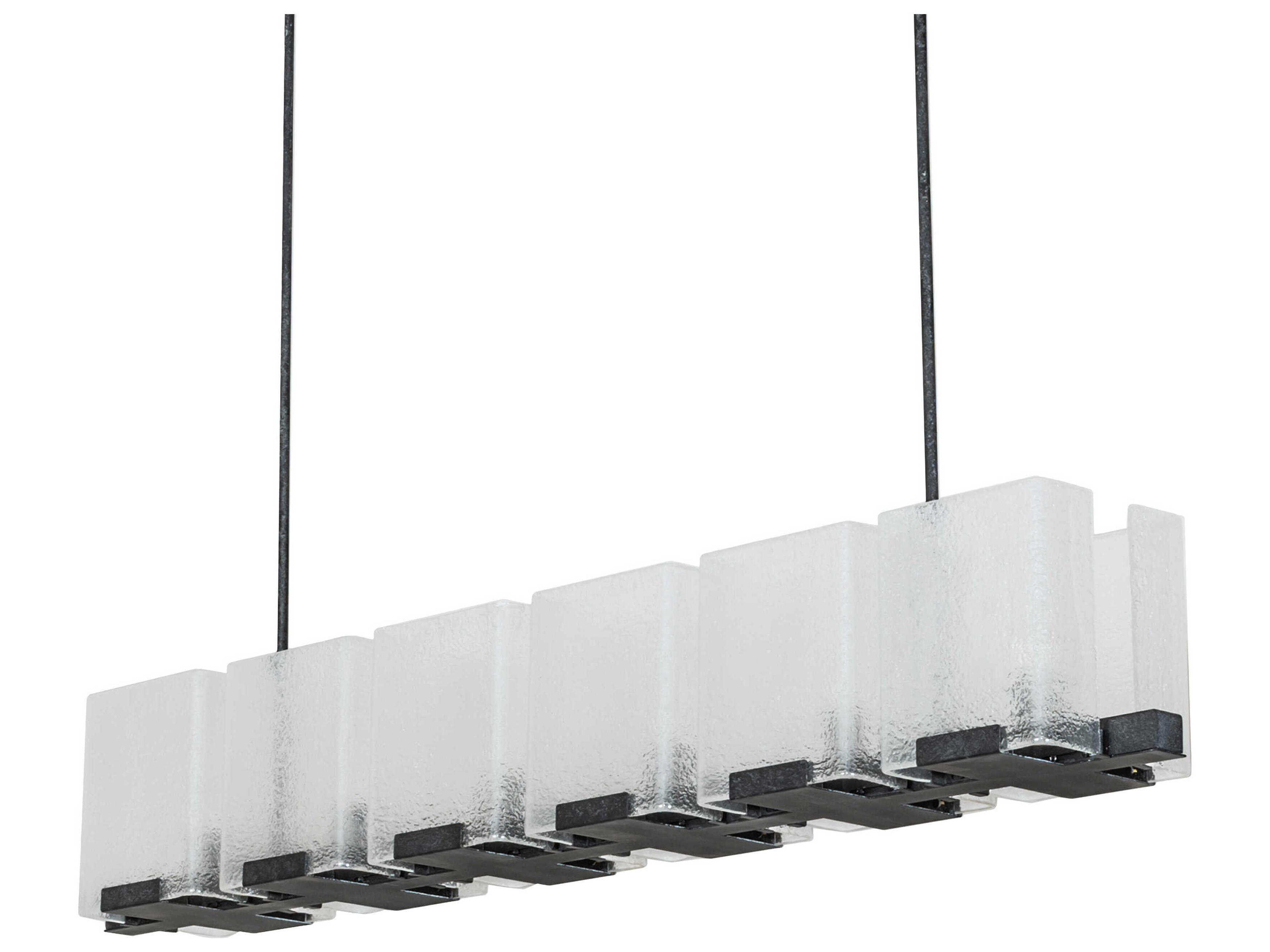 Meyda Ice Cube 6-Light Smoke Island Pendant