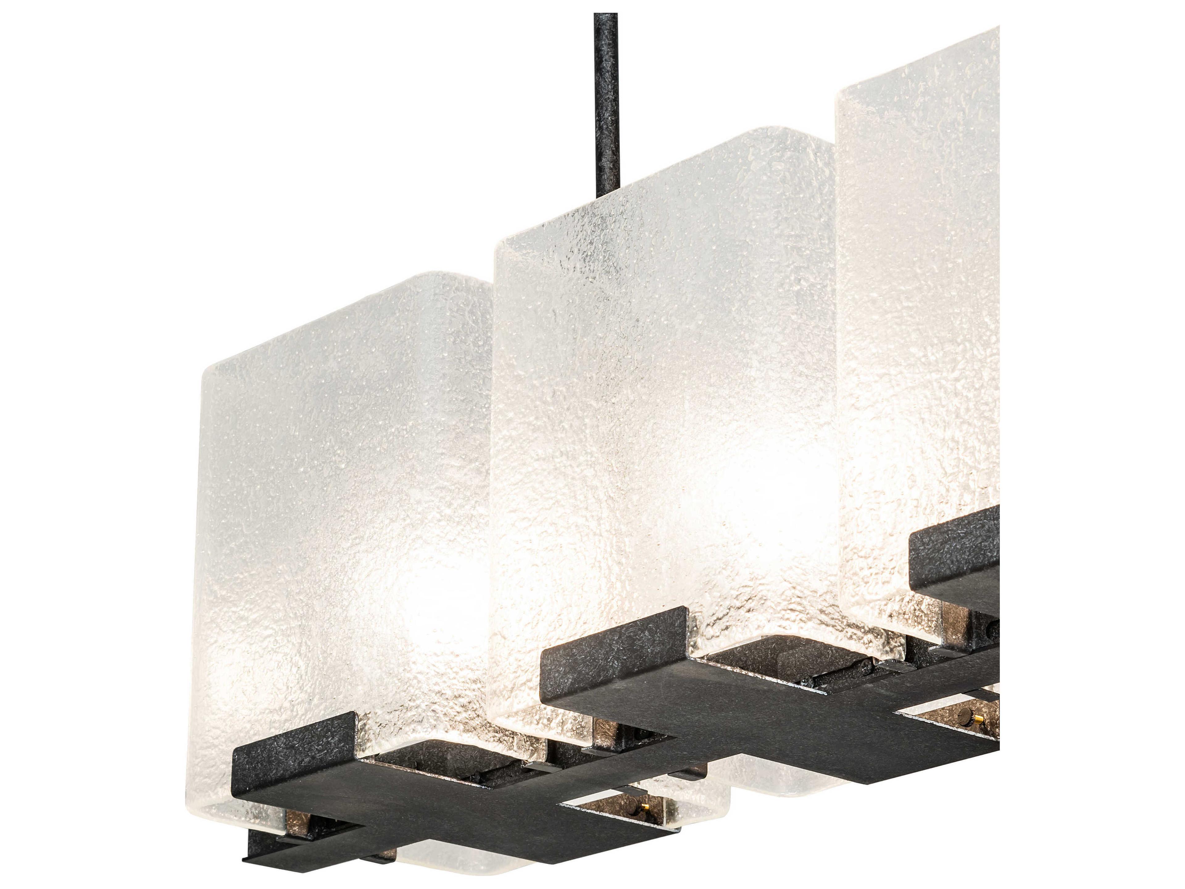 Meyda Ice Cube 6-Light Smoke Island Pendant