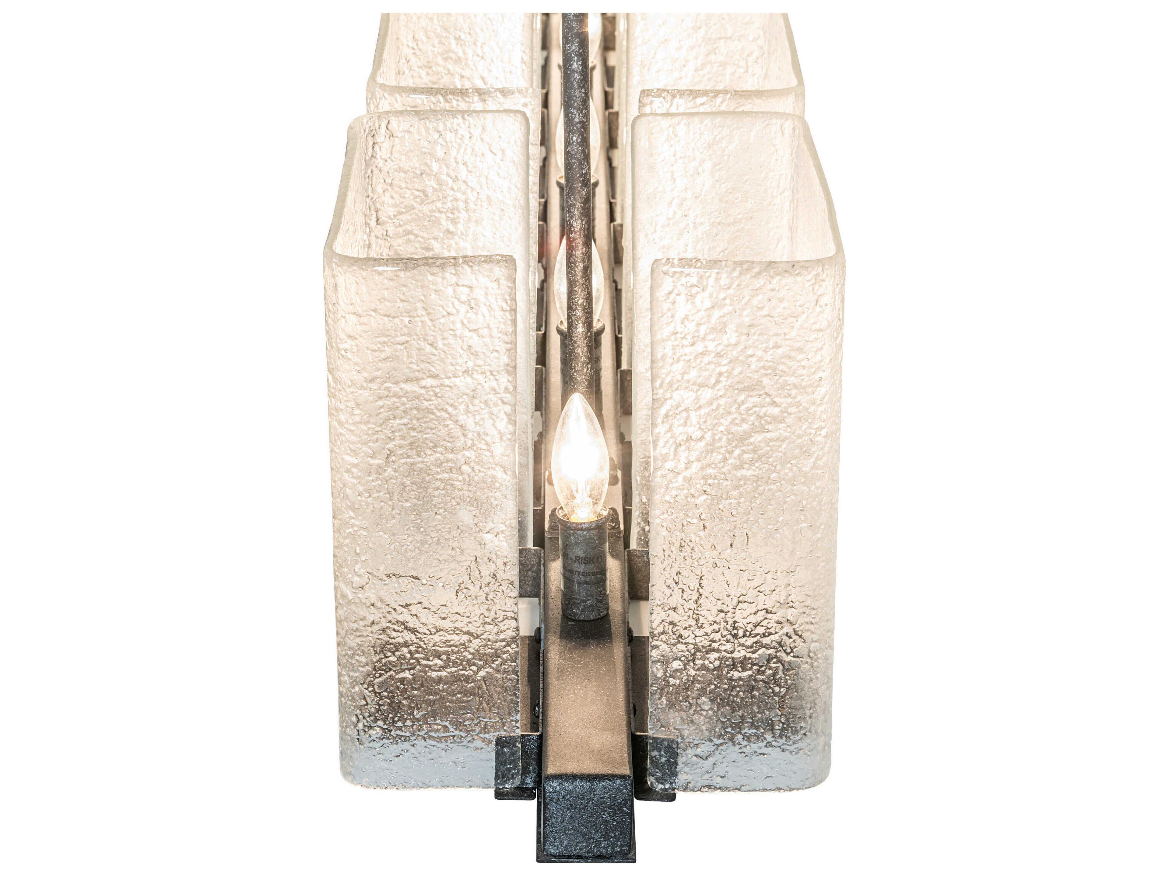 Meyda Ice Cube 6-Light Smoke Island Pendant