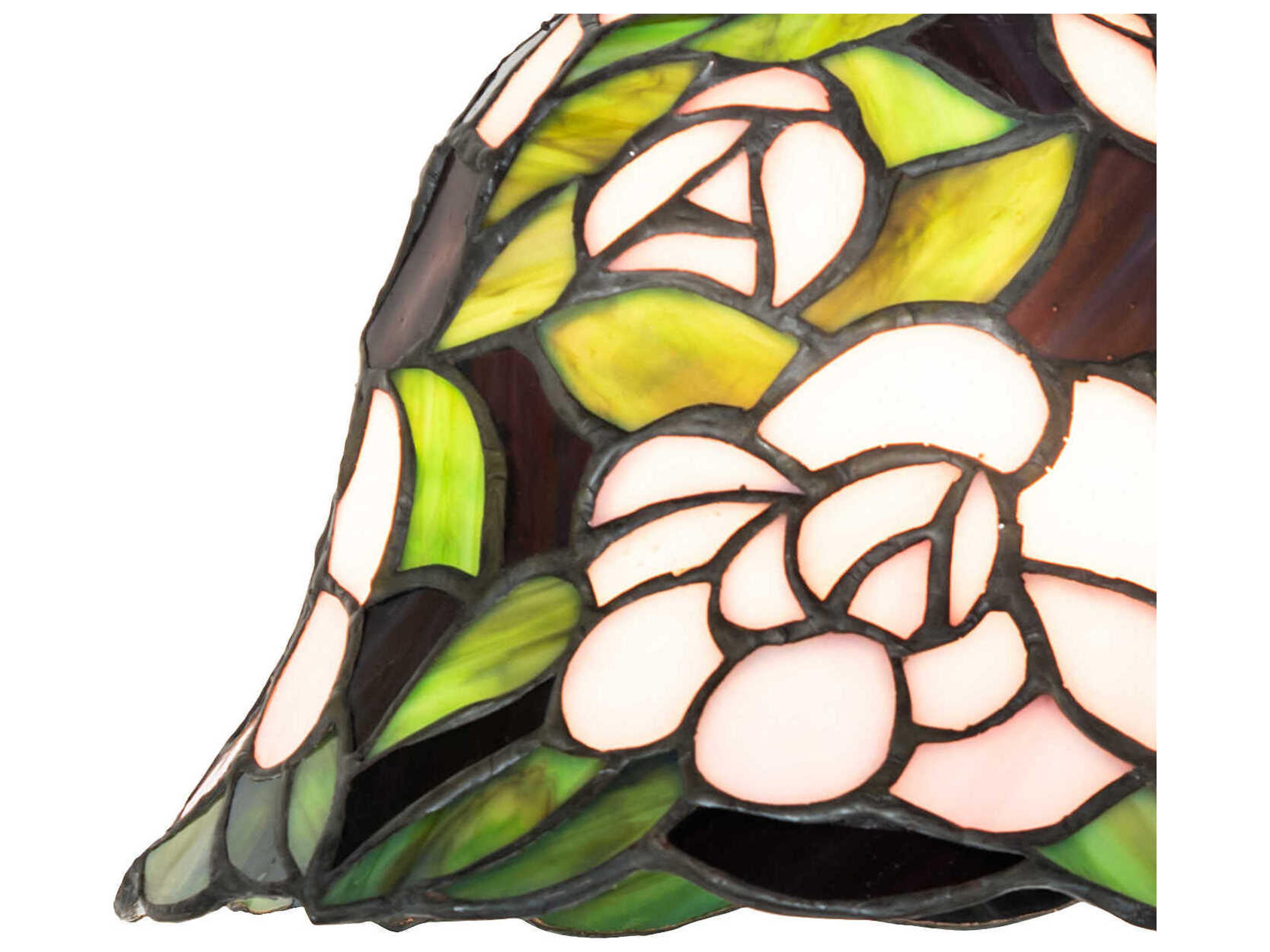 Meyda Begonia 1-Light Mahogany Bronze Wall Sconce