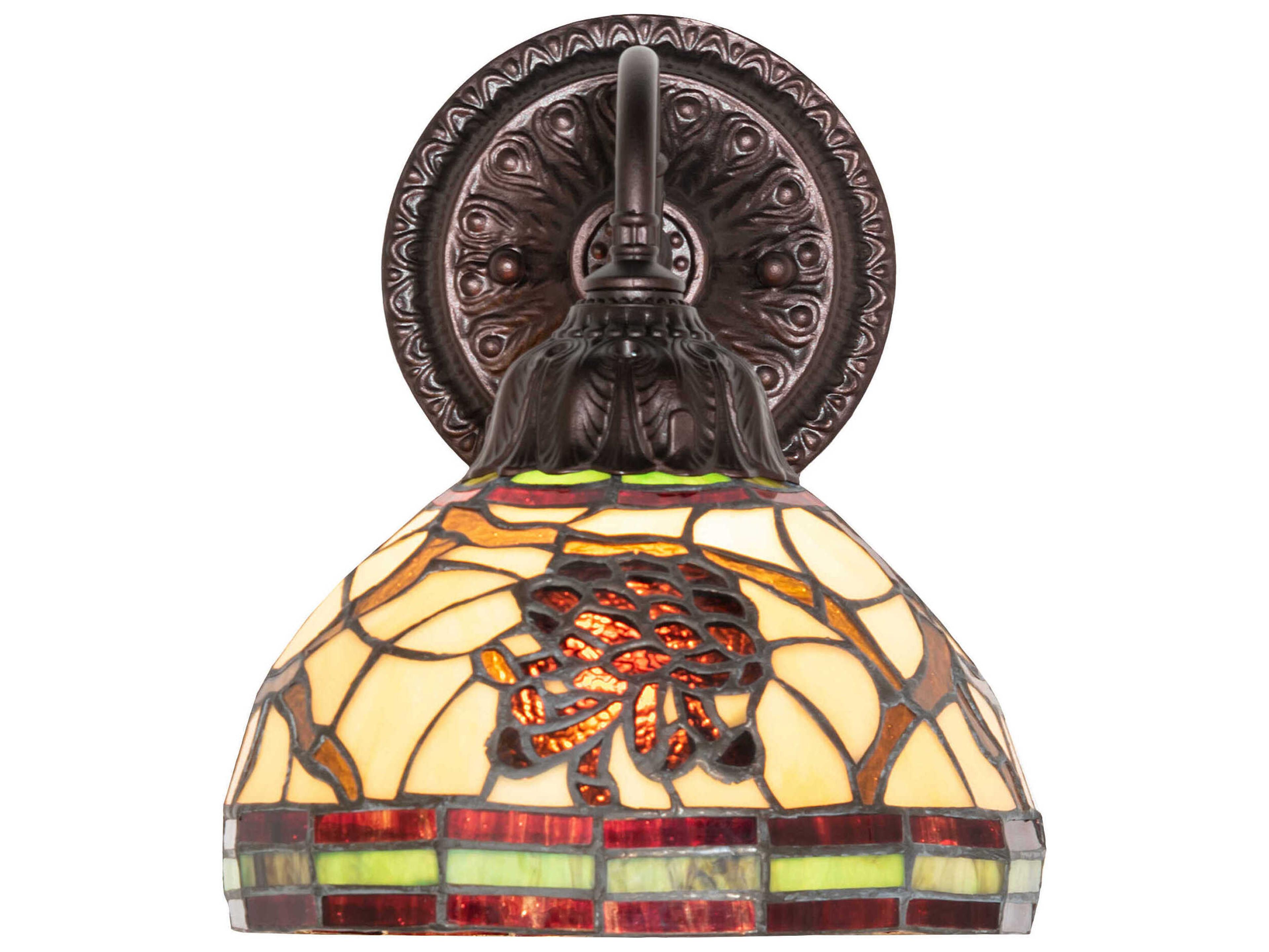 Meyda Pinecone 1-Light Mahogany Bronze Wall Sconce