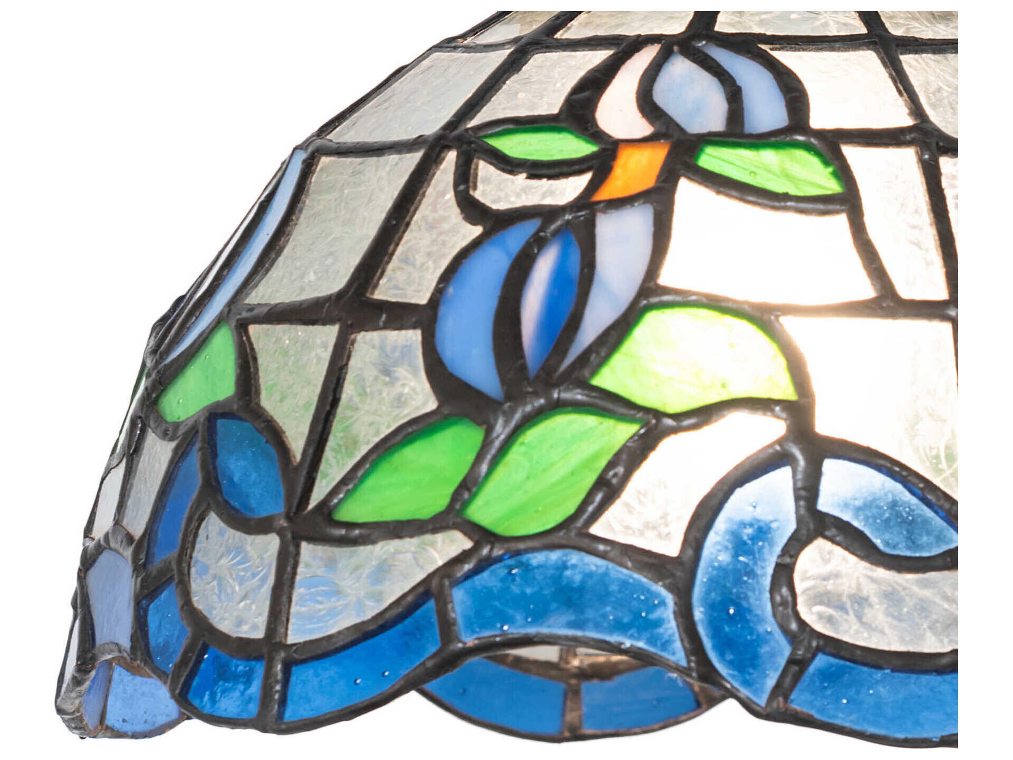 Meyda Roseborder 1-Light Mahogany Bronze Wall Sconce