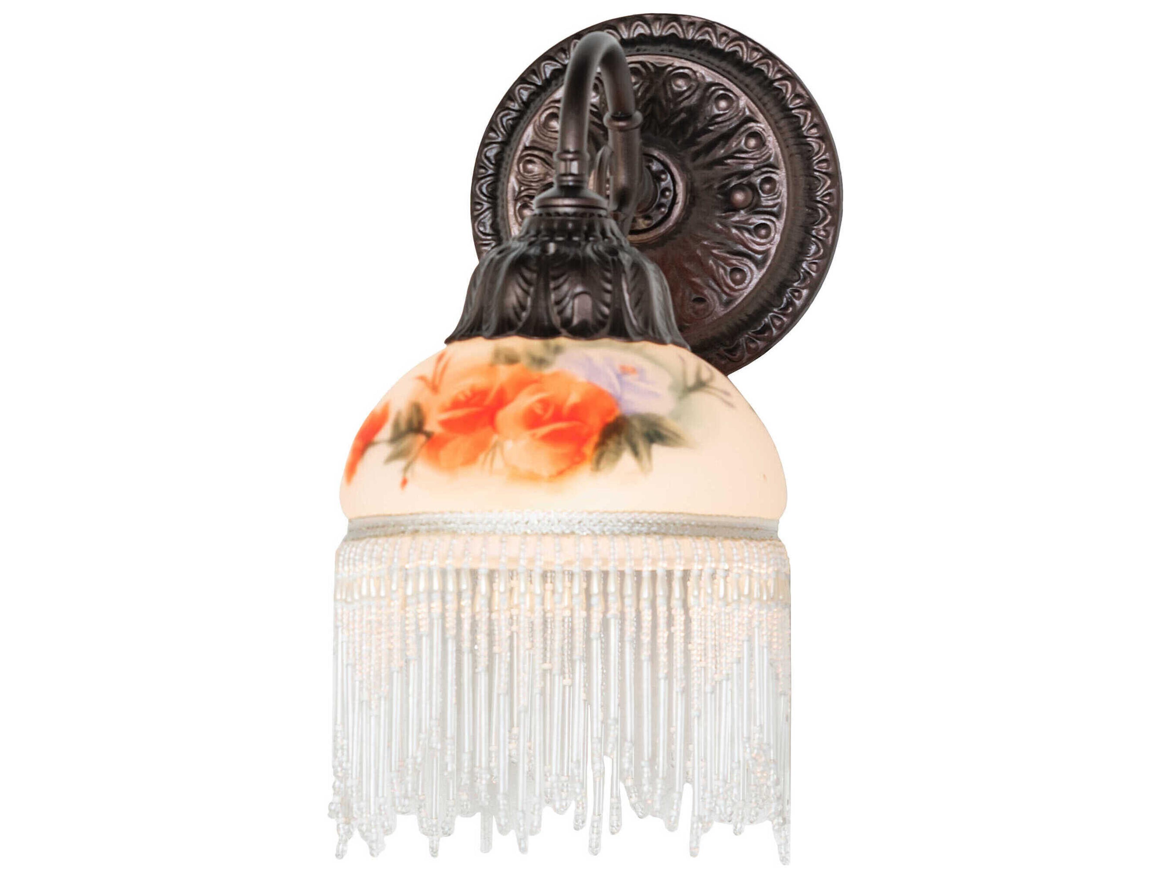 Roussillon 1-Light Hand Painted Glass Wall Sconce