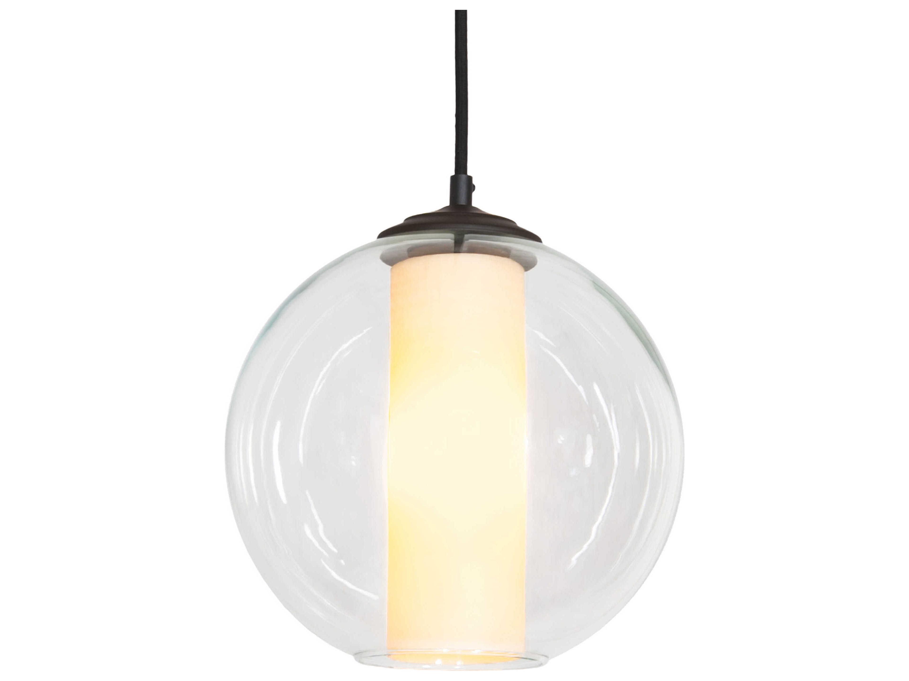 Bola 1-Light Oil Rubbed Bronze Black Globe Mini Pendant