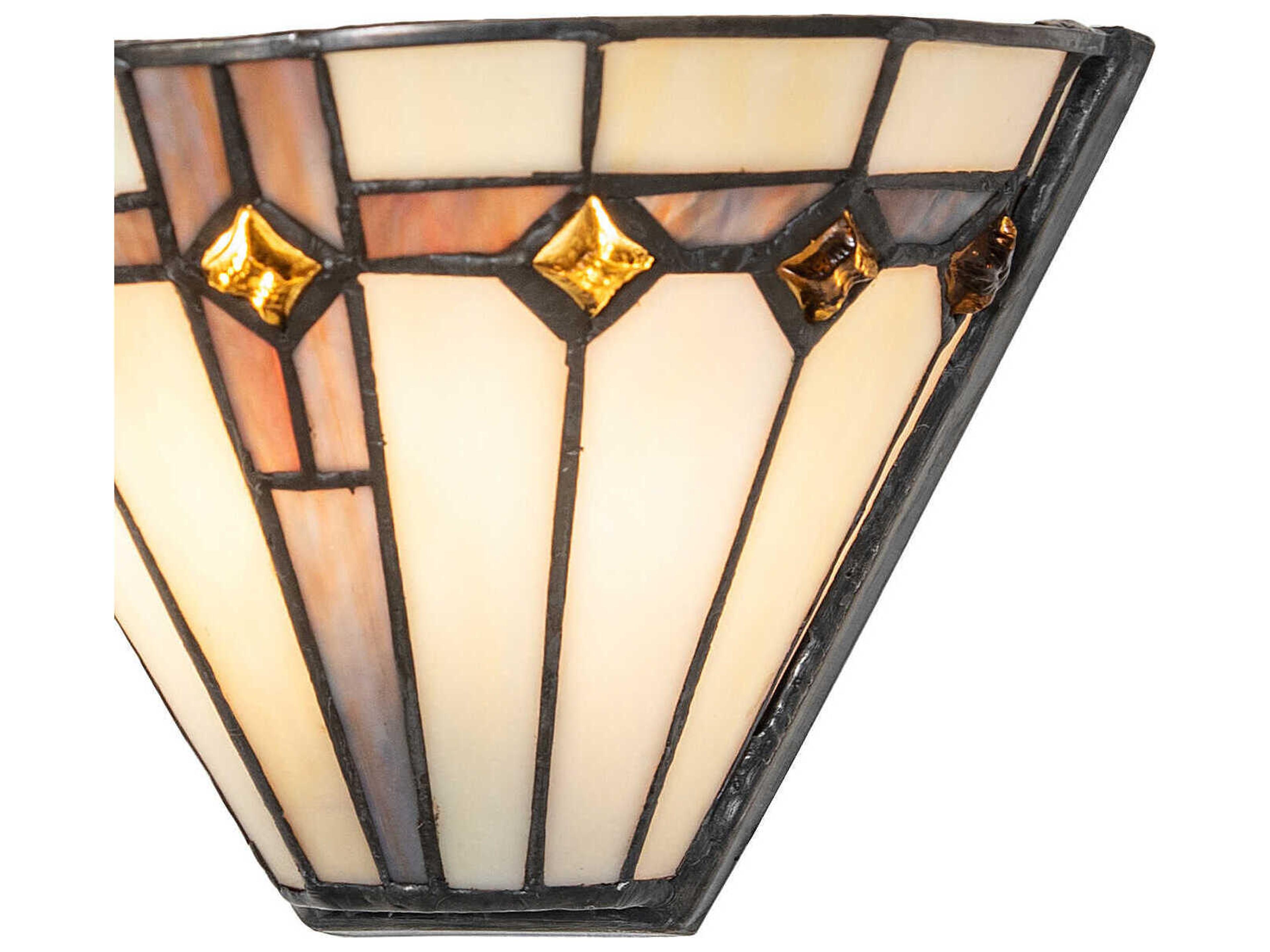 Meyda Belvidere 1-Light Mahogany Bronze Wall Sconce