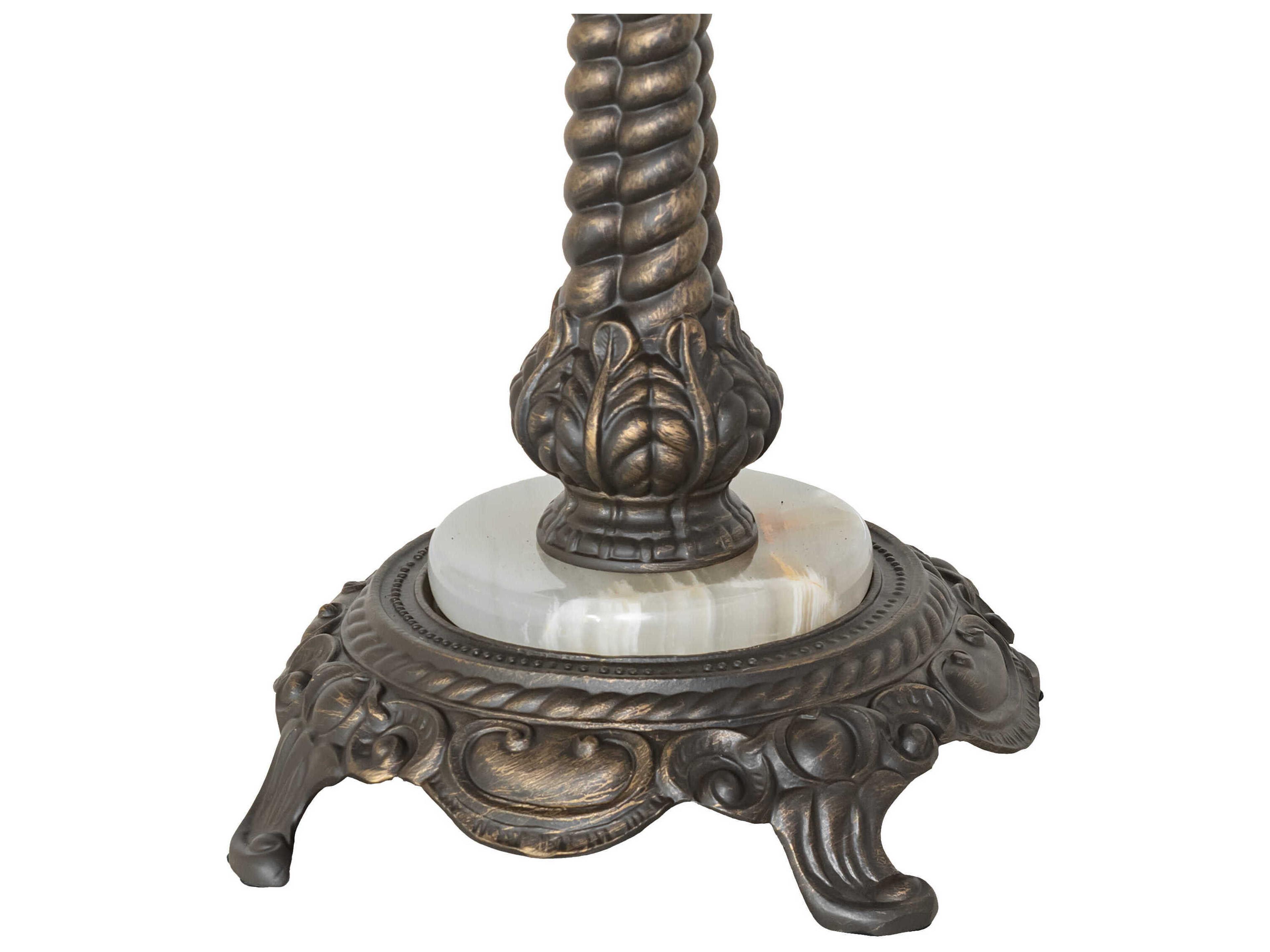 Meyda Rope Antique Brass Table Lamp Base