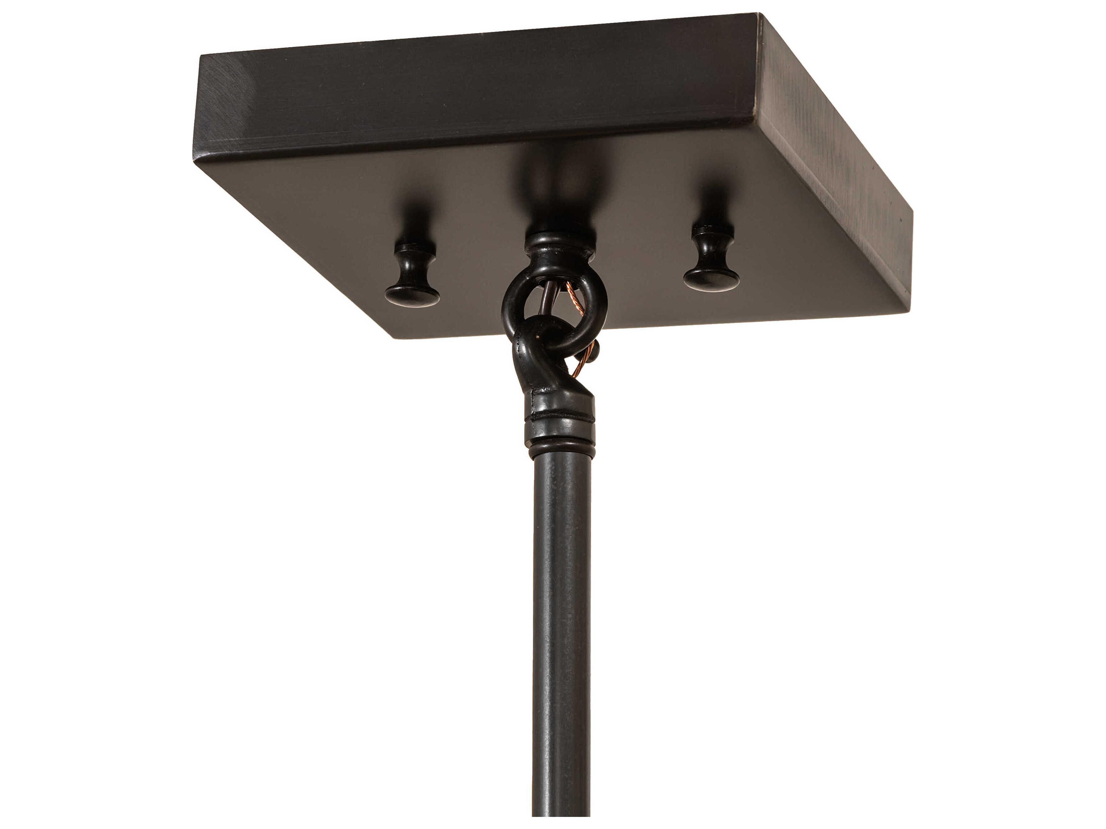 Meyda Fulton 1-Light Craftsman Brown Outdoor Hanging Light