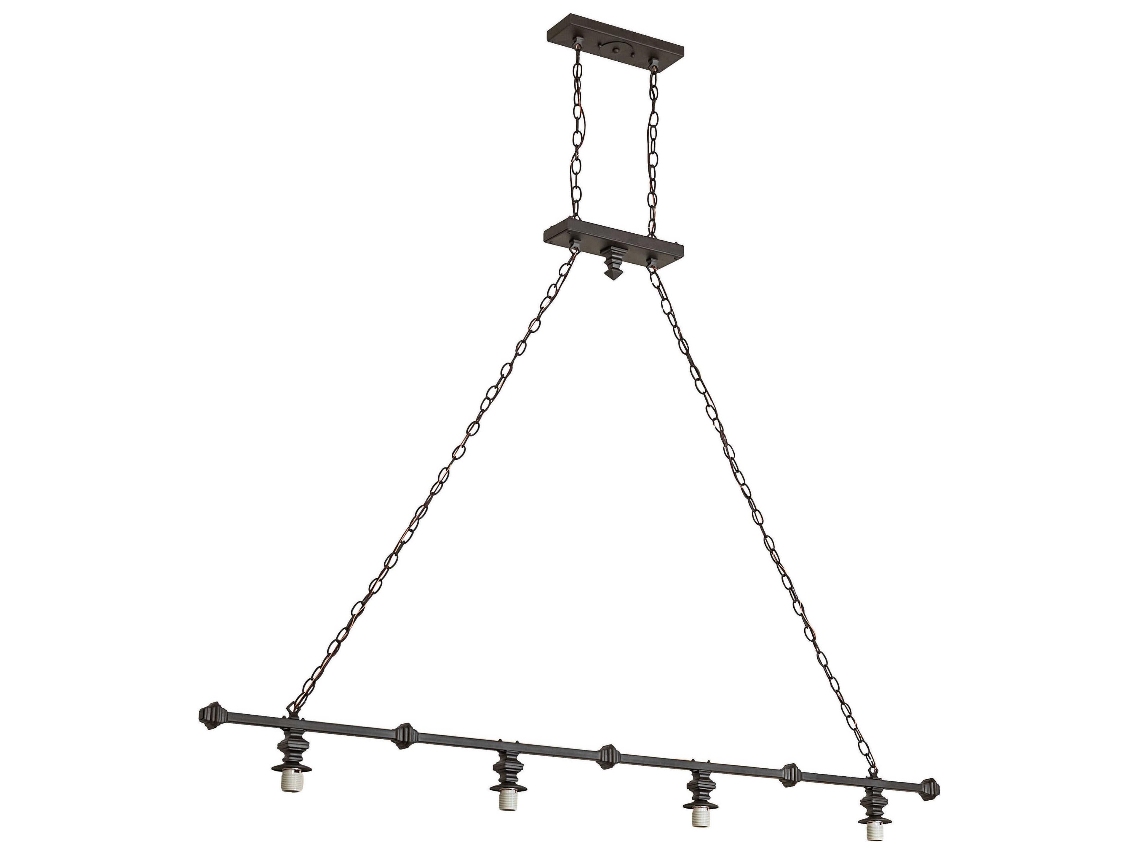 4-Light Oil Rubbed Bronze Island Pendant