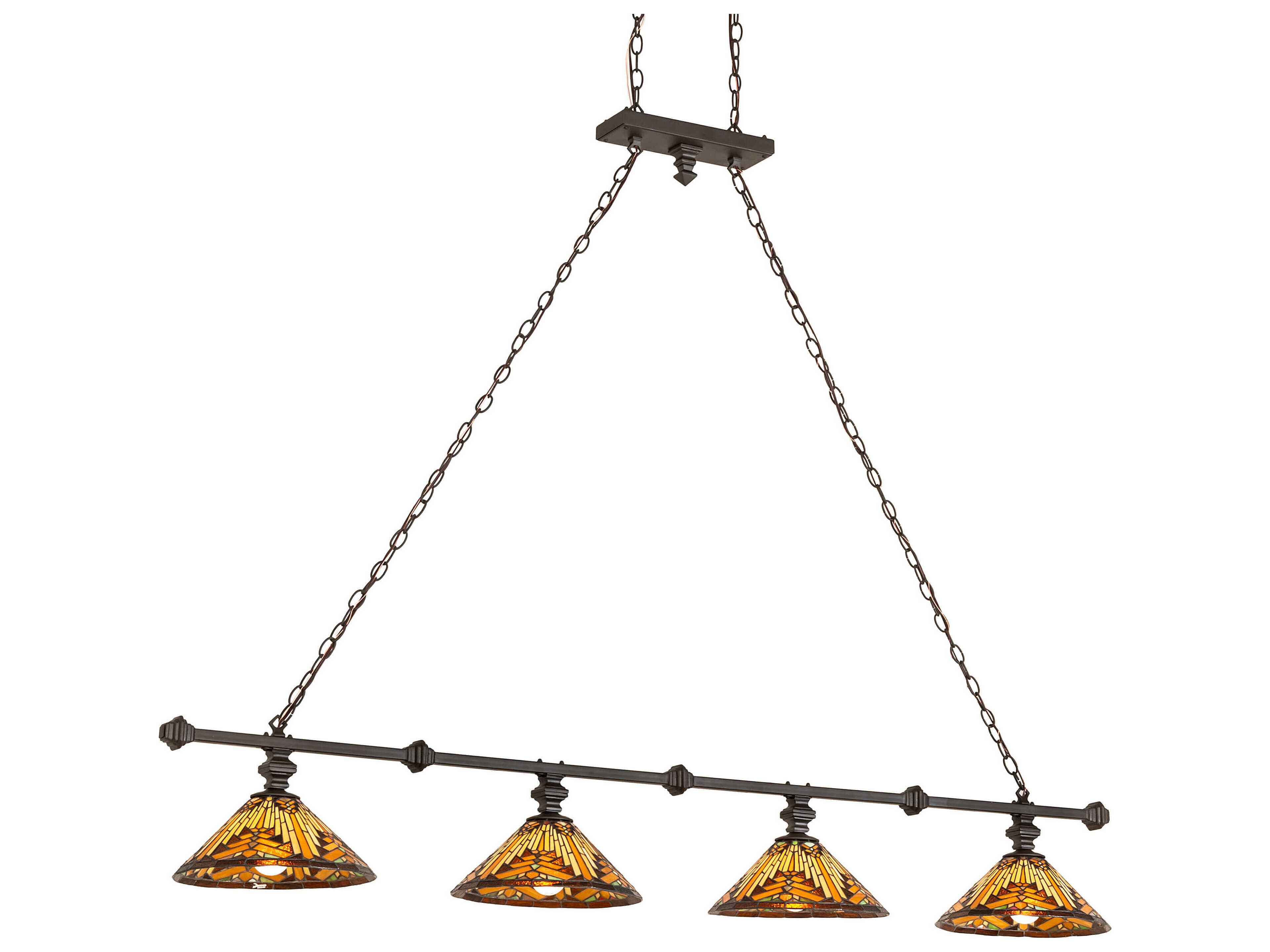 Nuevo 4-Light Oil Rubbed Bronze Island Pendant