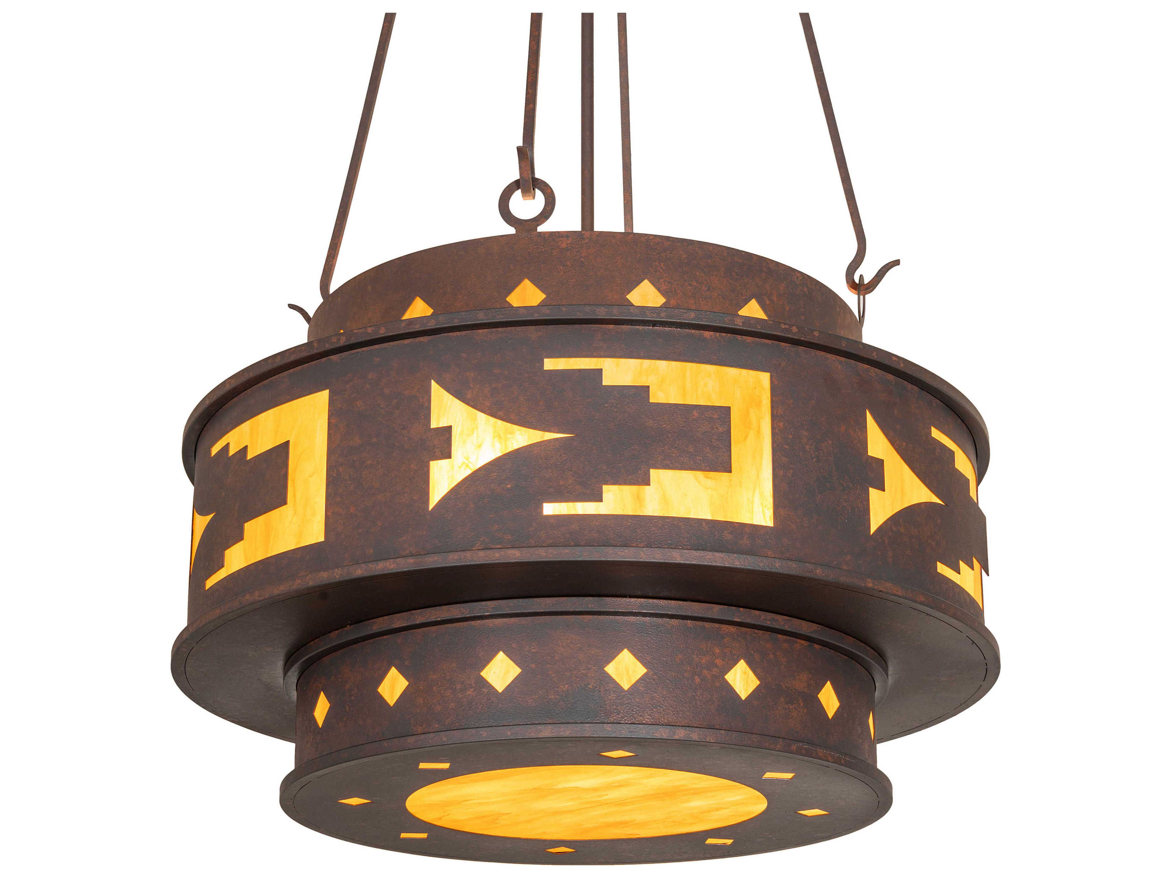 Sandia 4-Light Rusty Nail Pendant