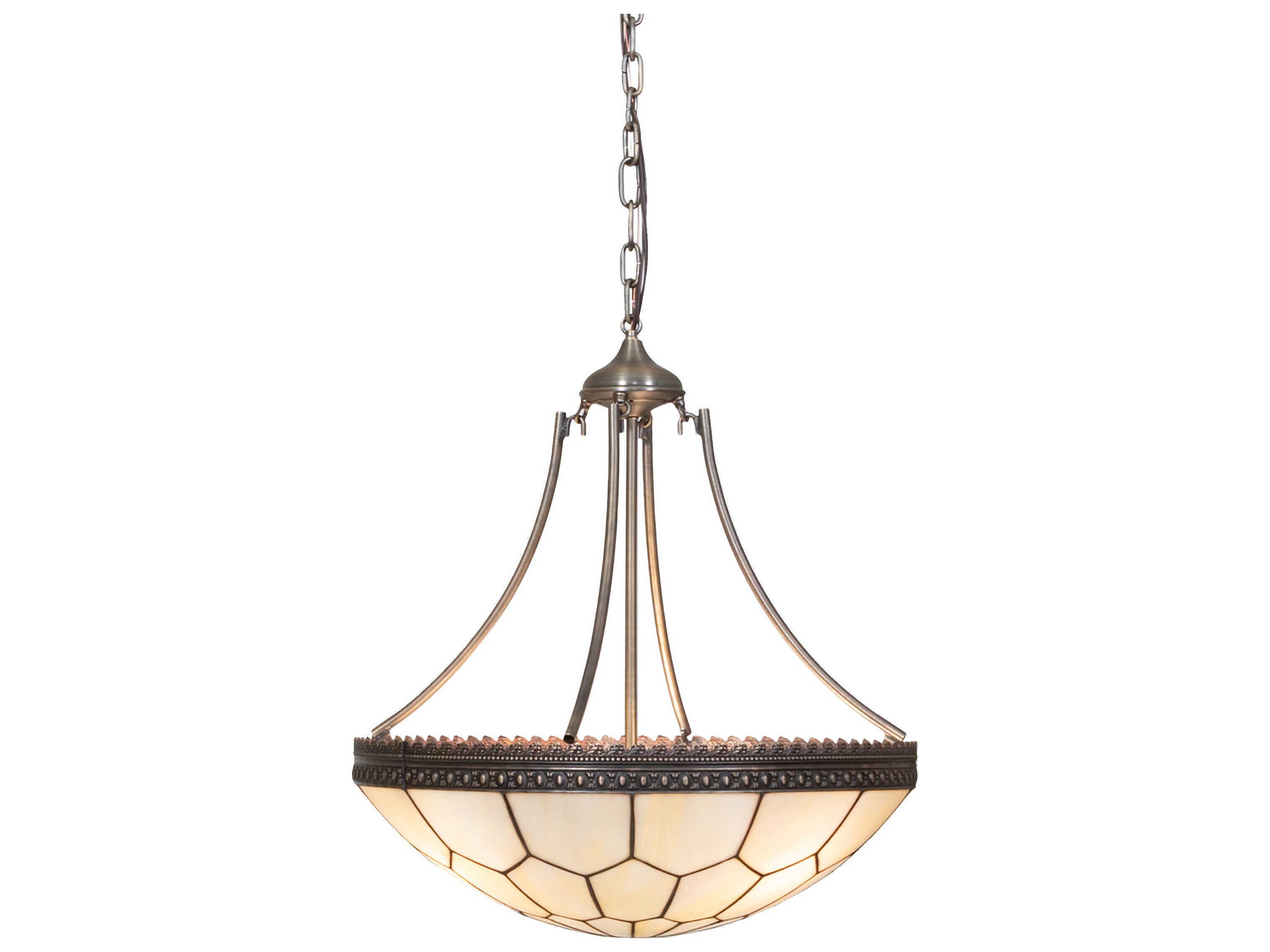 Vincent Honeycomb 8-Light Antique Brass Pendant